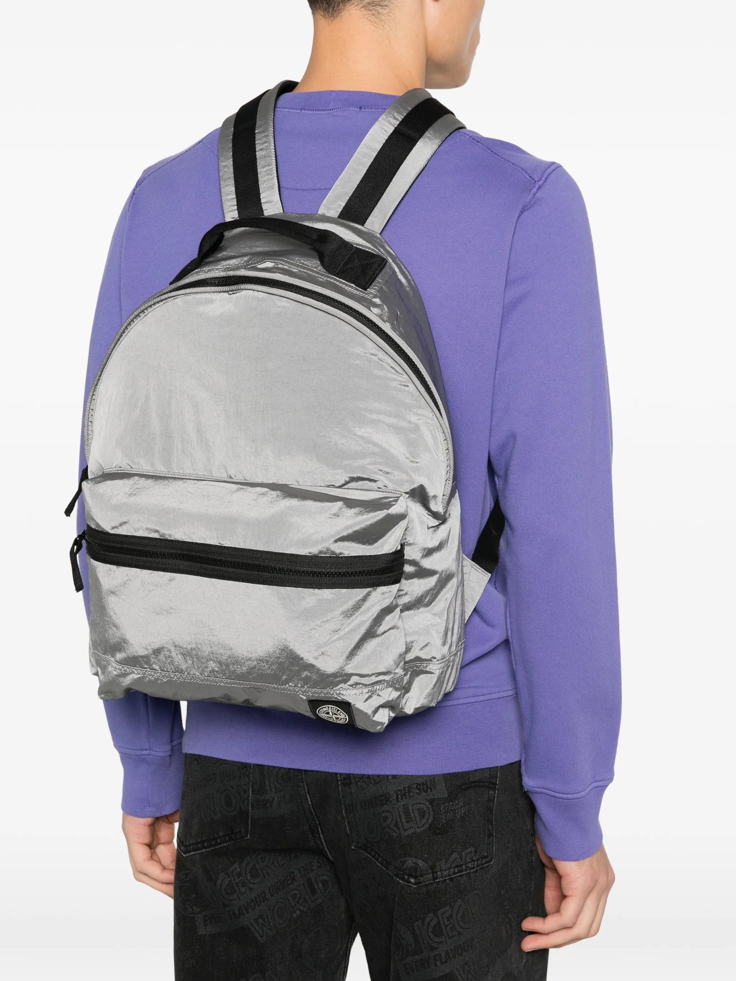 top-handle zip backpack