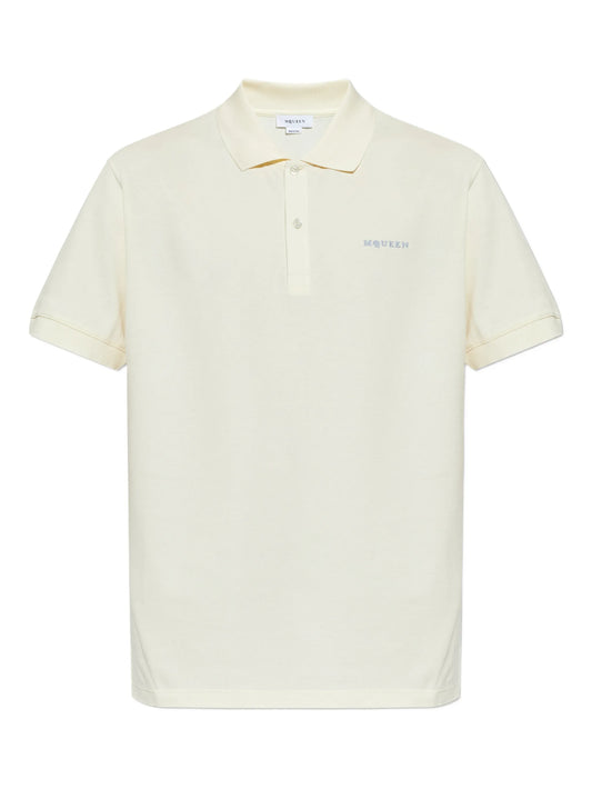 logo-detail polo shirt