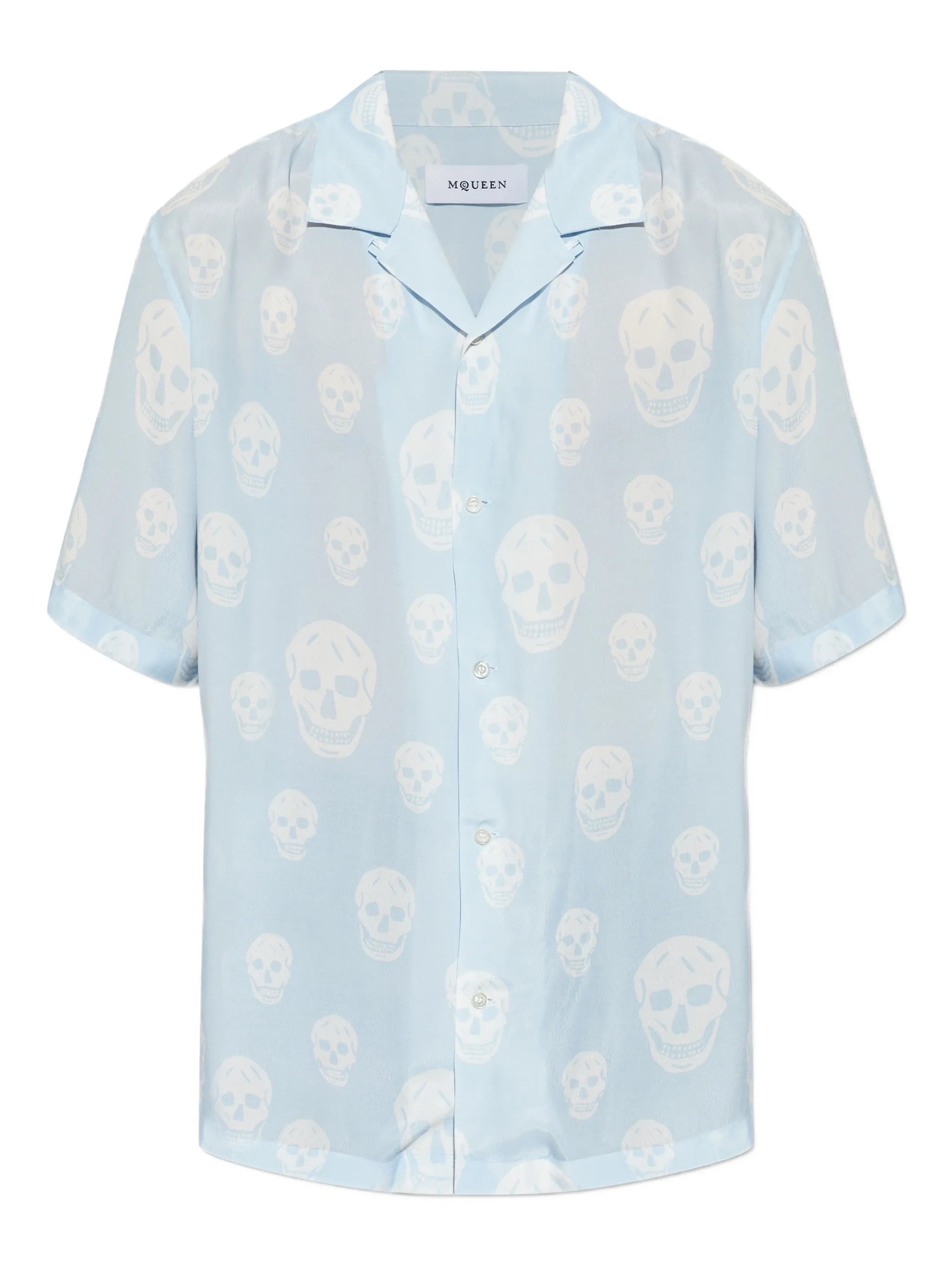 skull-pattern shirt