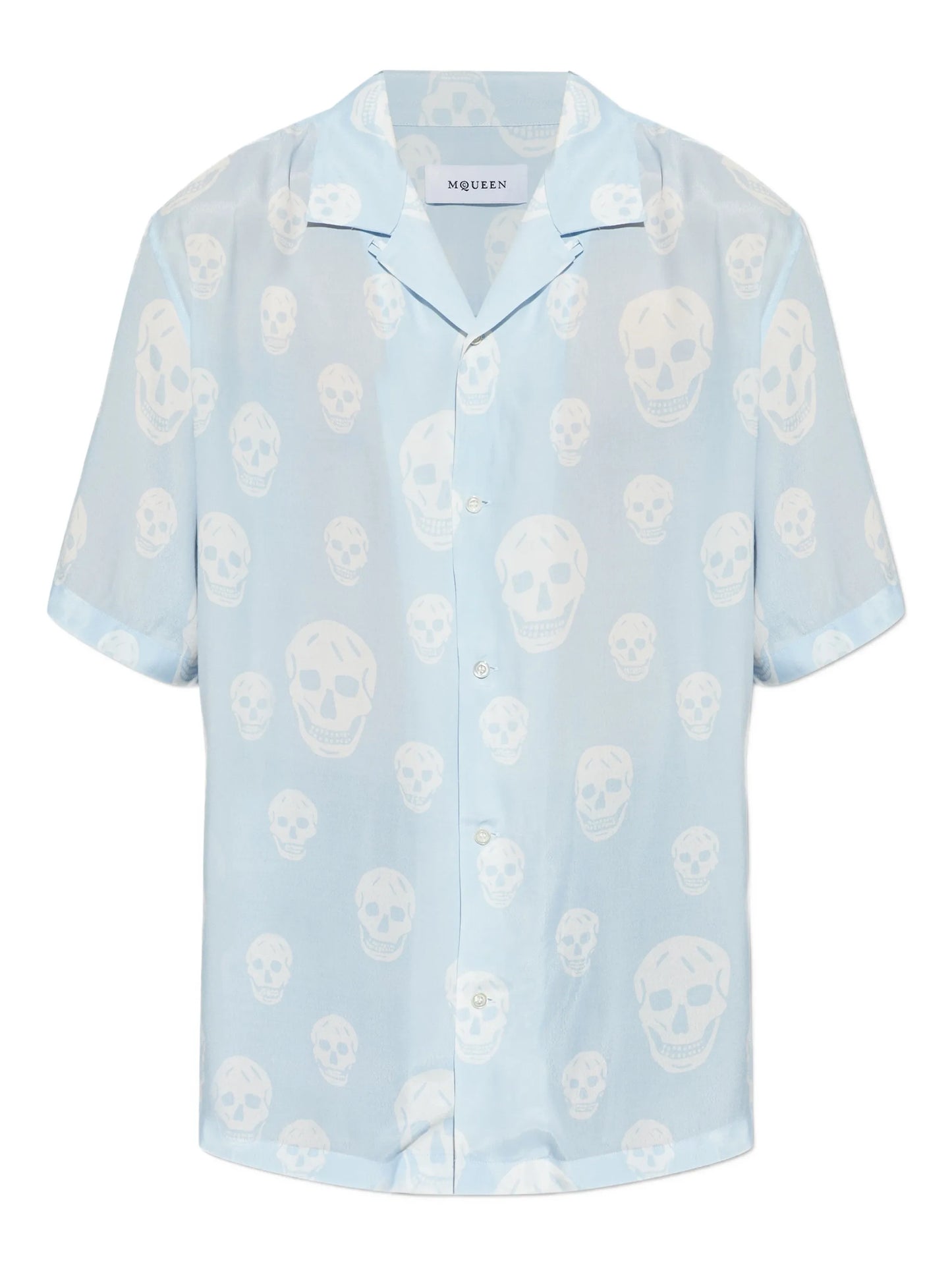 skull-pattern shirt