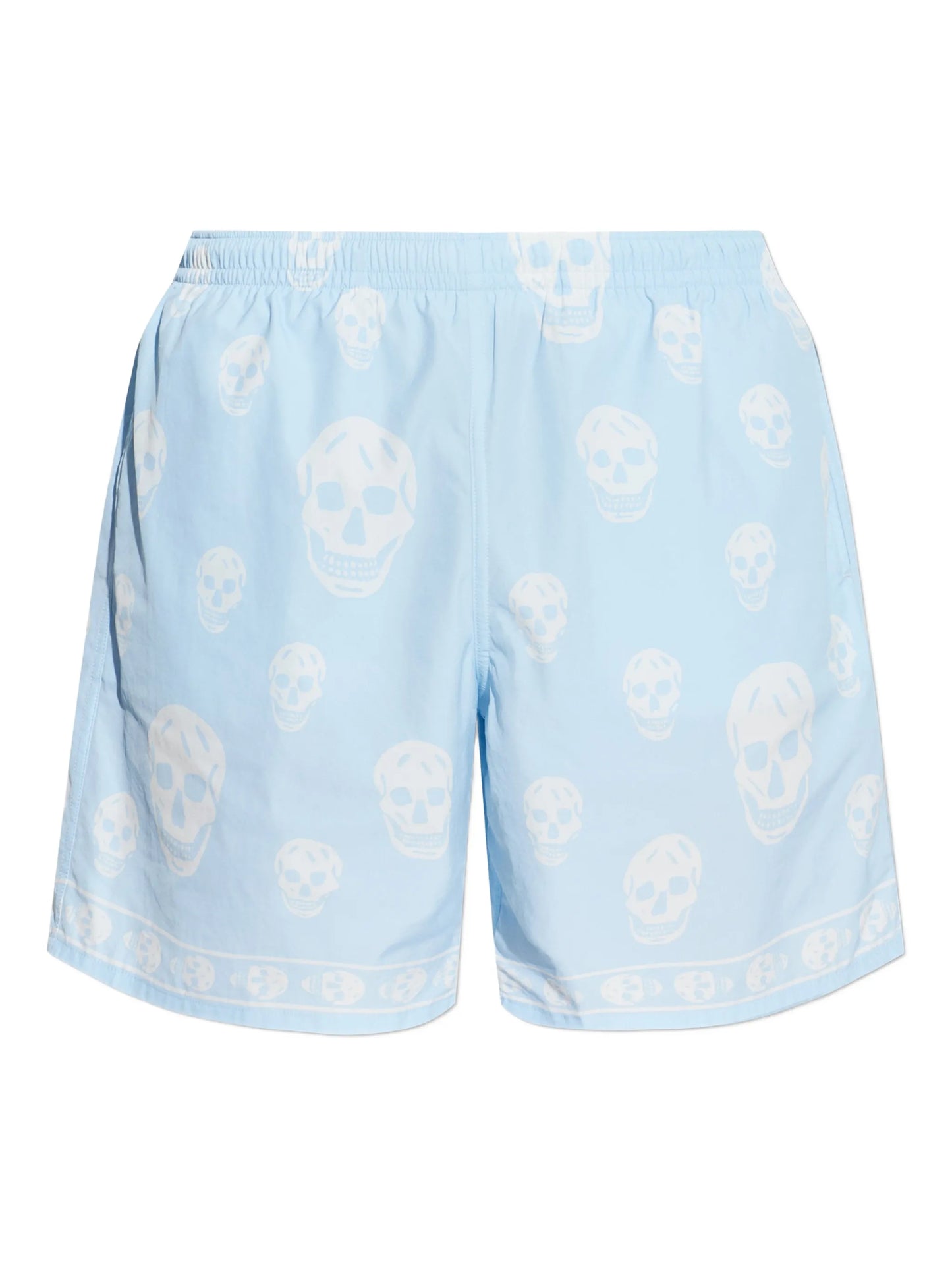 skull print swim shorts