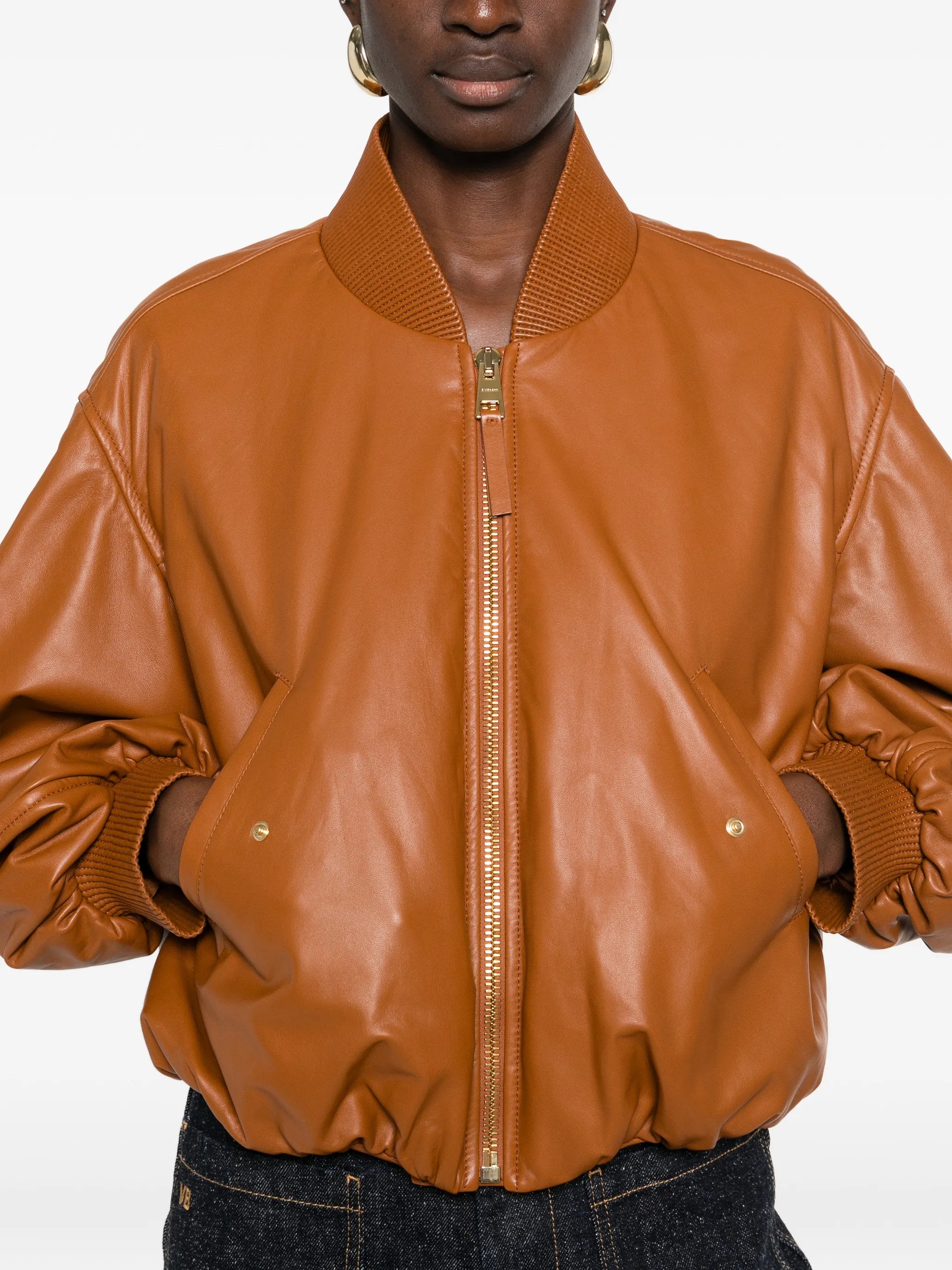 flap-pocket bomber jacket