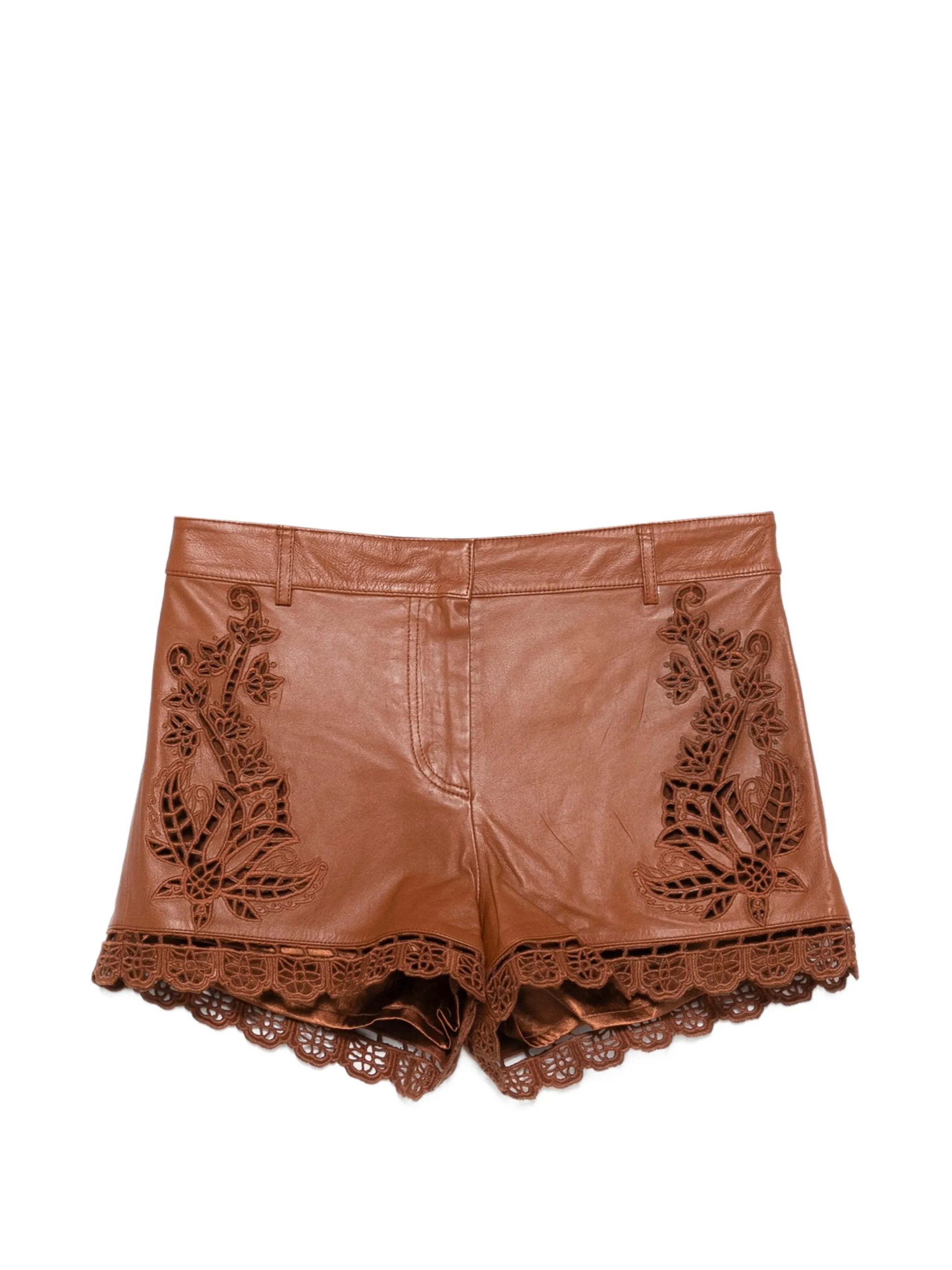 Richilieu leather shorts