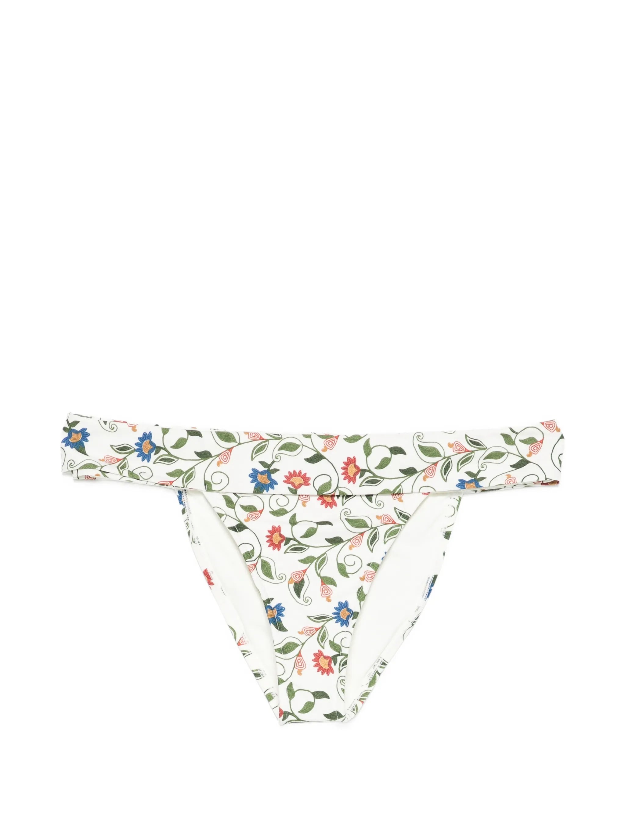 Stitched Garden floral-print bikini bottoms