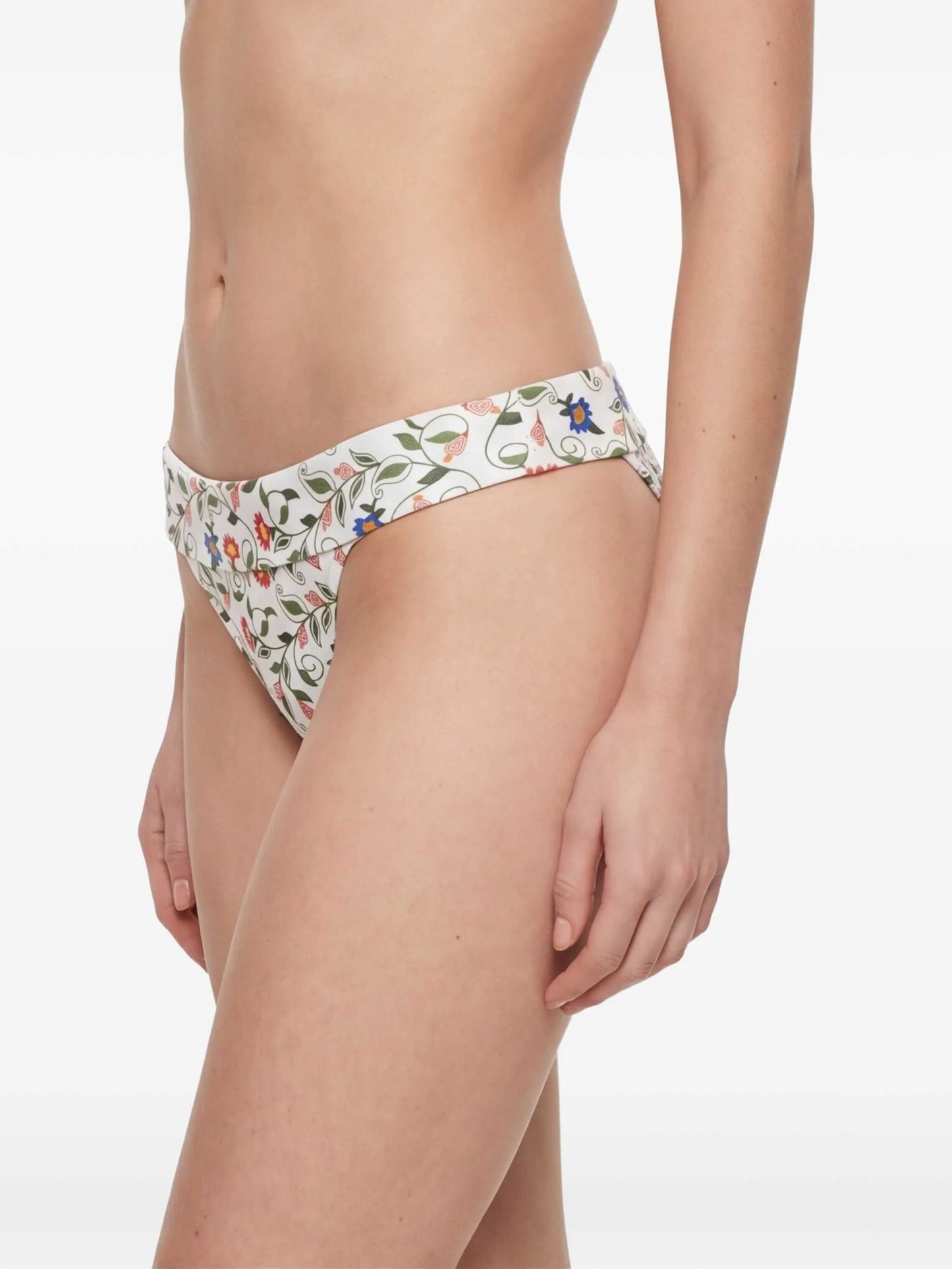 Stitched Garden floral-print bikini bottoms