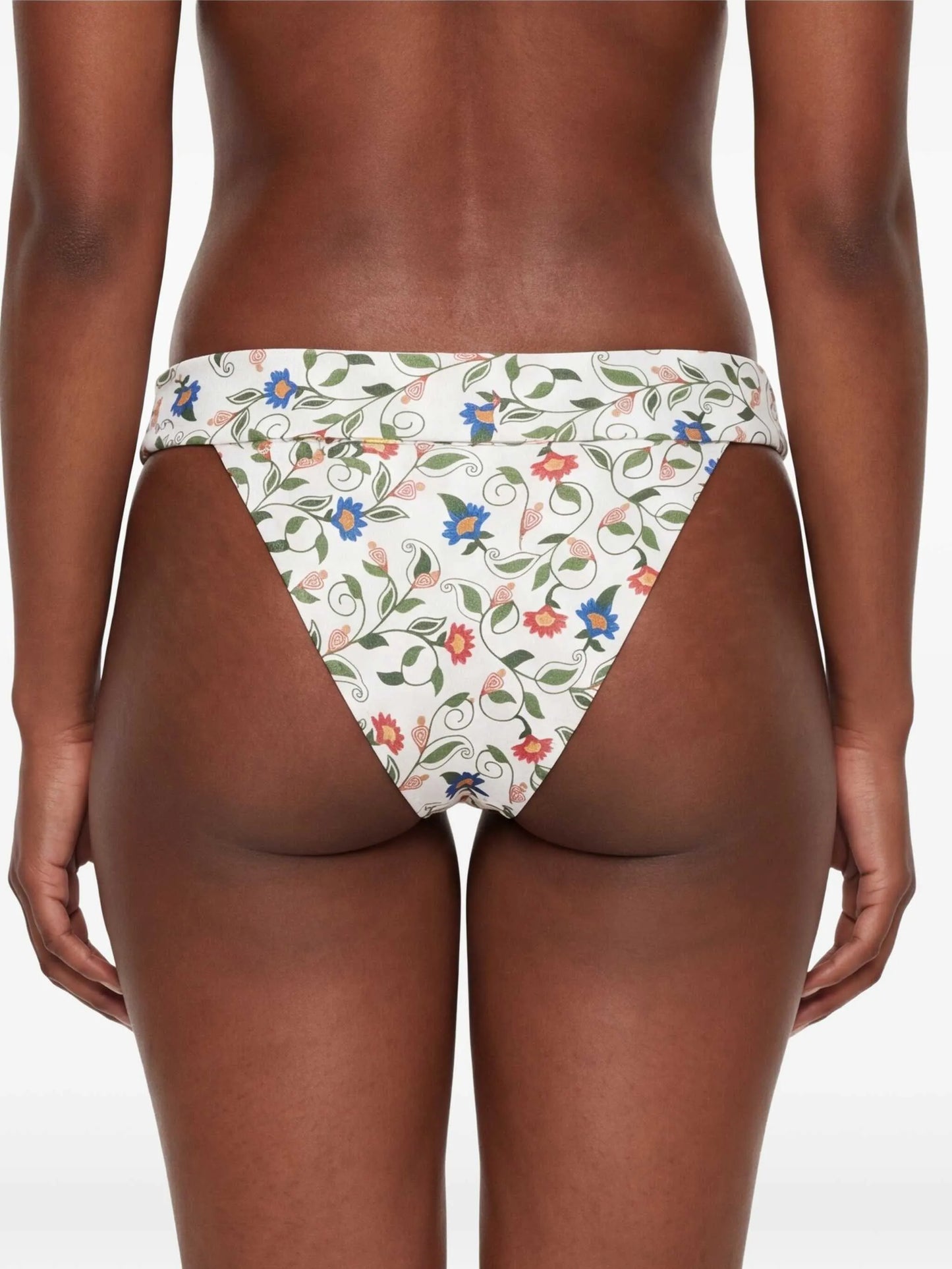 Stitched Garden floral-print bikini bottoms