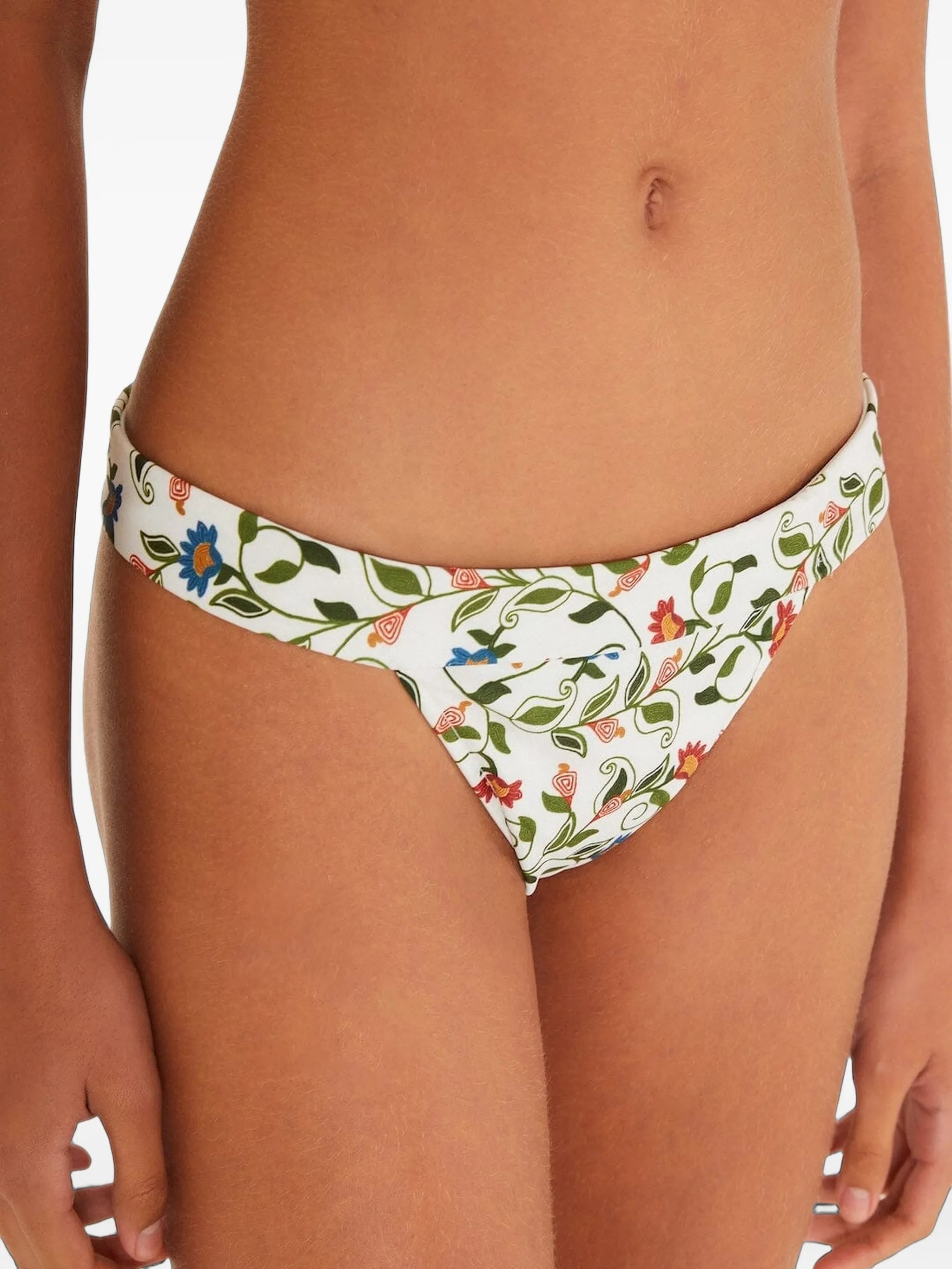stitched garden band bikini bottoms