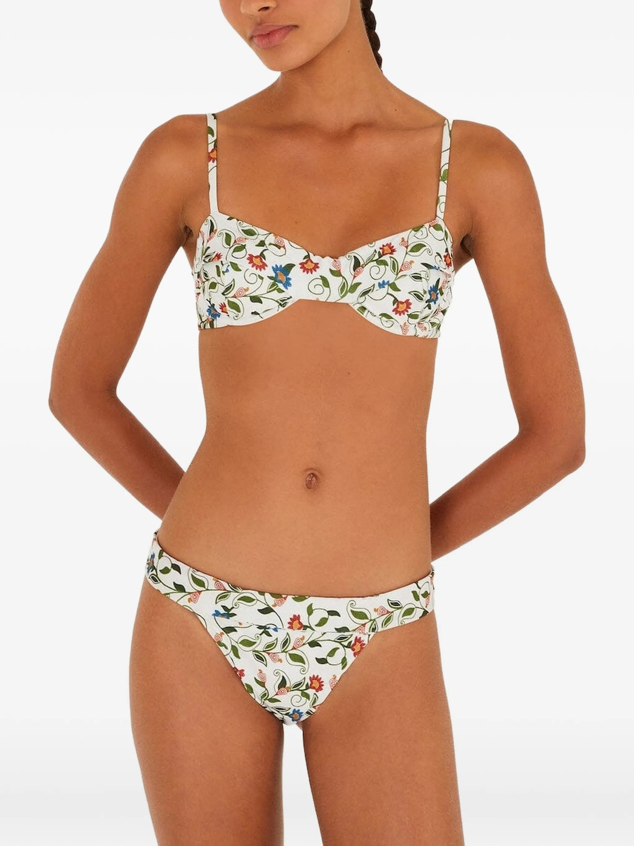 stitched garden band bikini bottoms