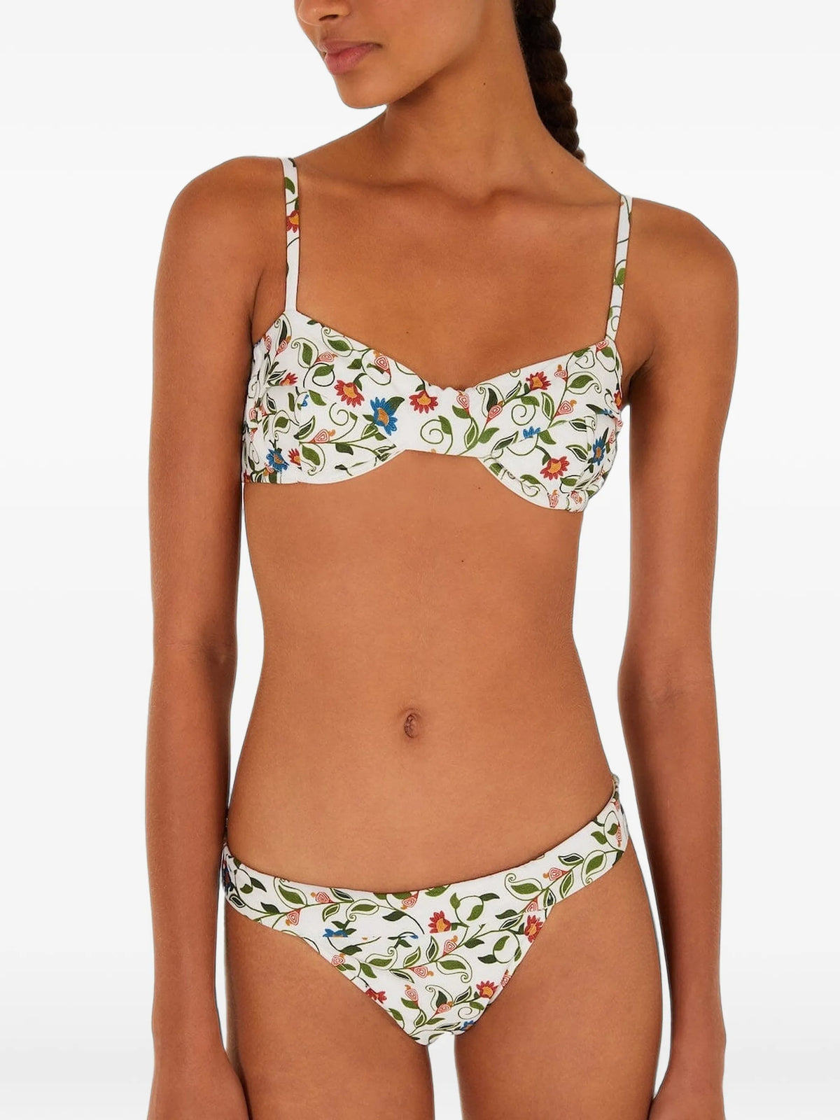 stitched garden band bikini bottoms