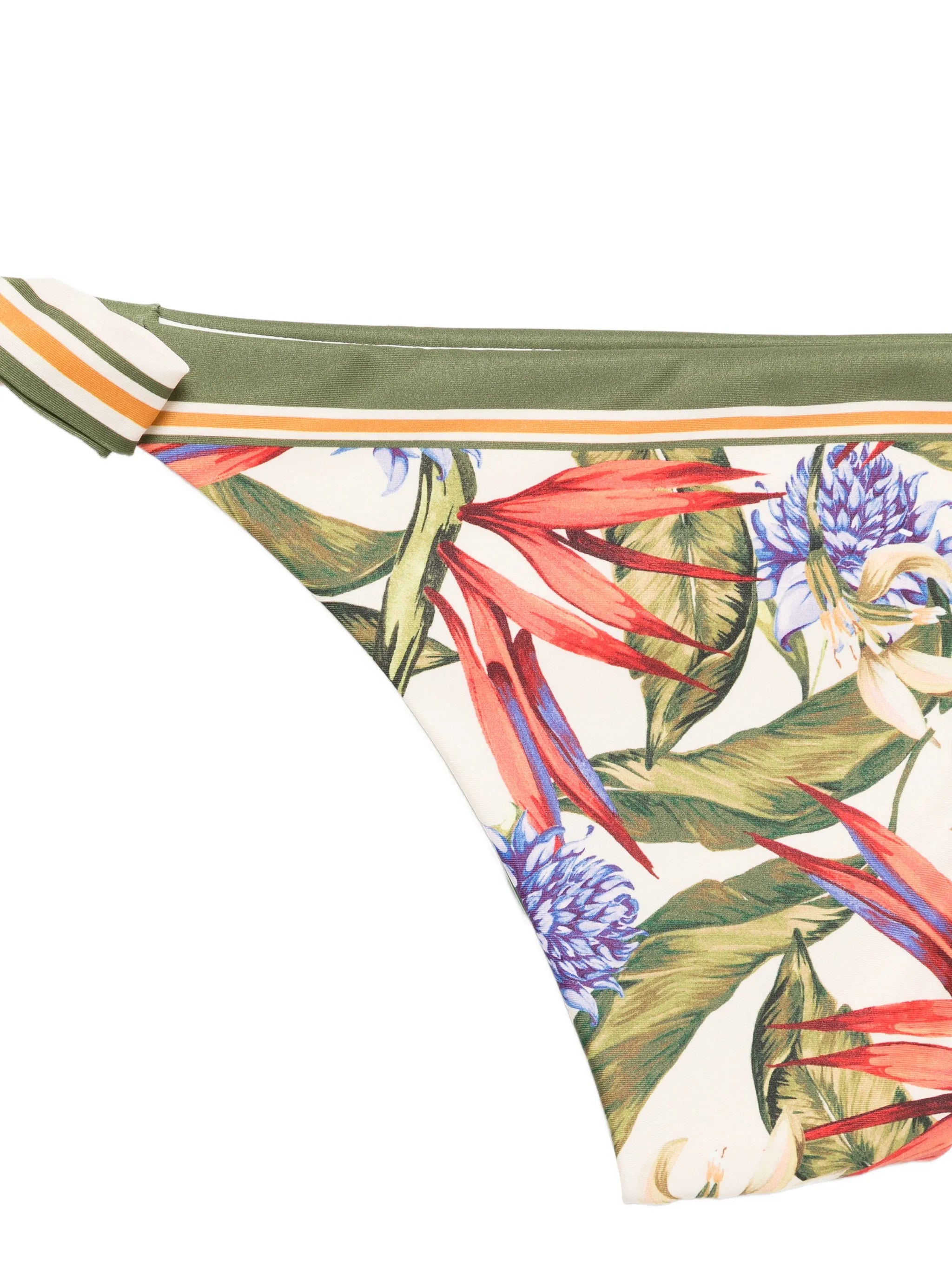Strilitzia floral-print side-tie bikini bottoms