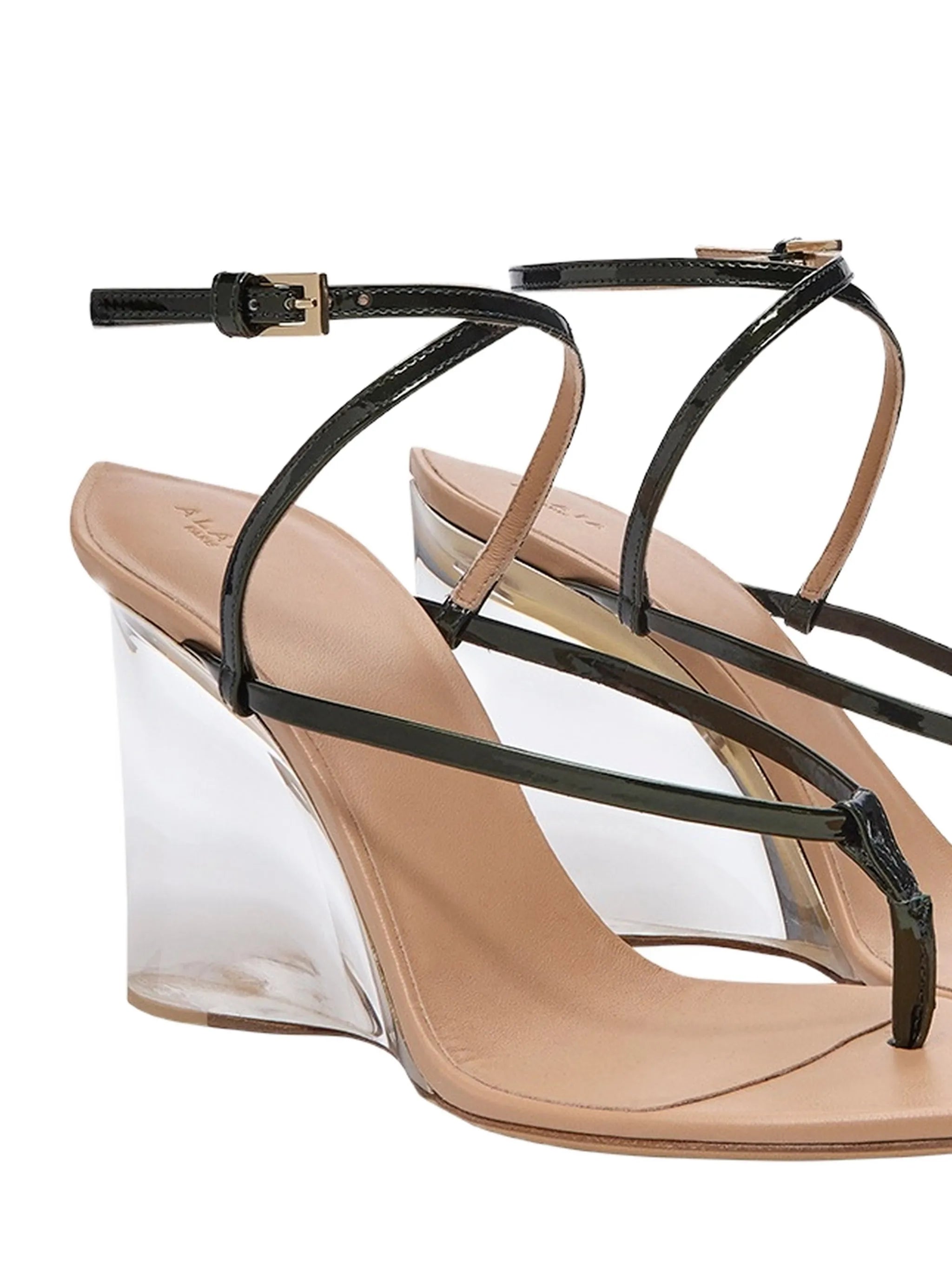 leather wedge sandals