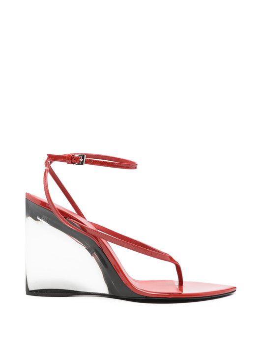 leather wedge sandals