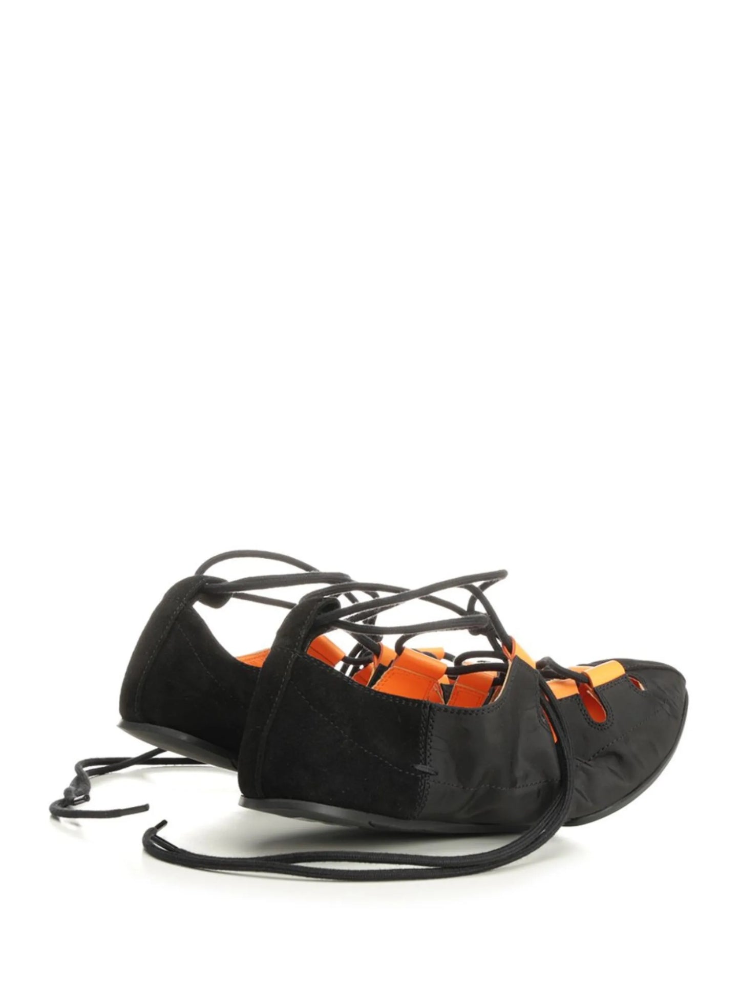 lace-up ballet flats