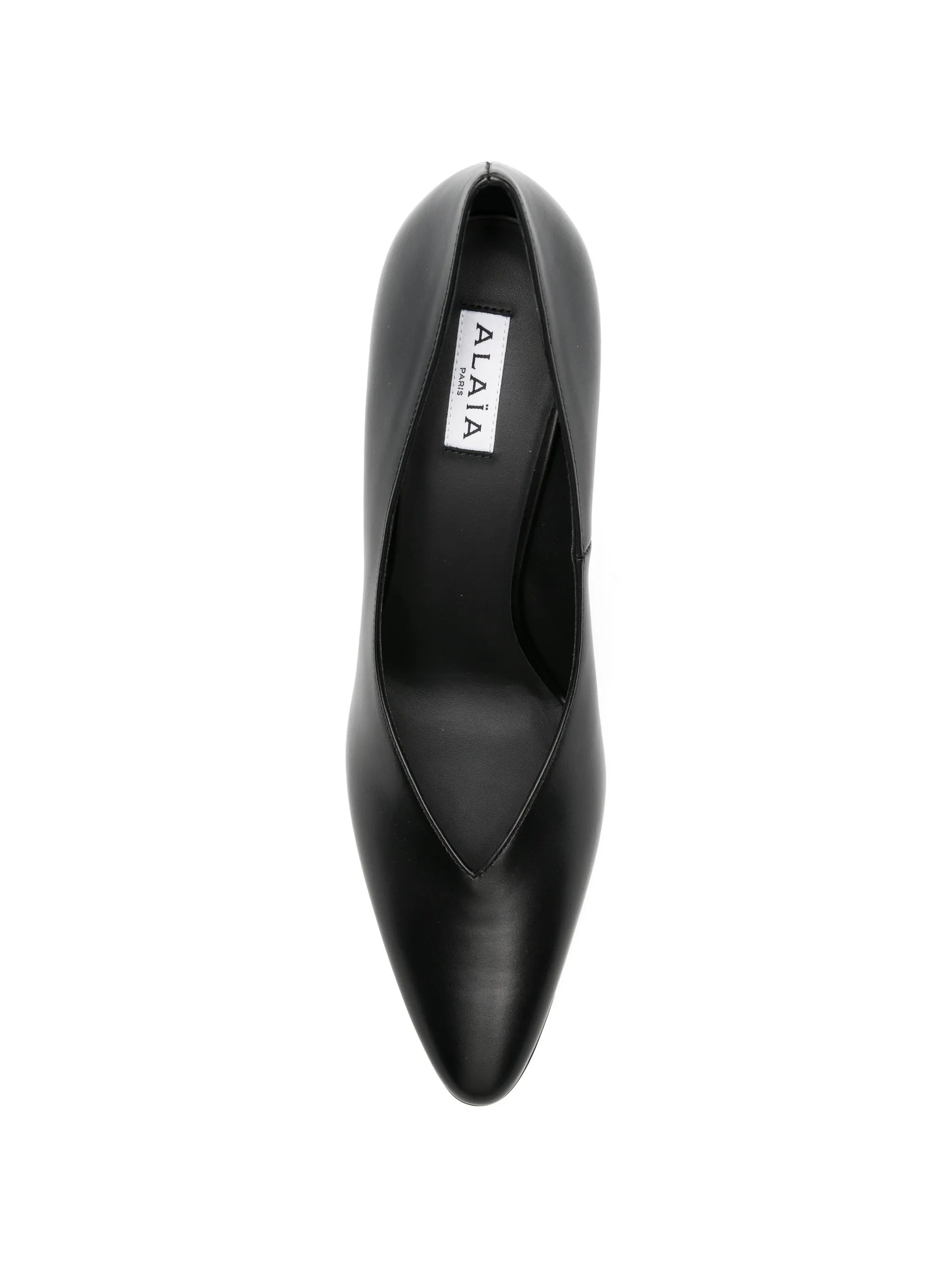 leather heeled pumps