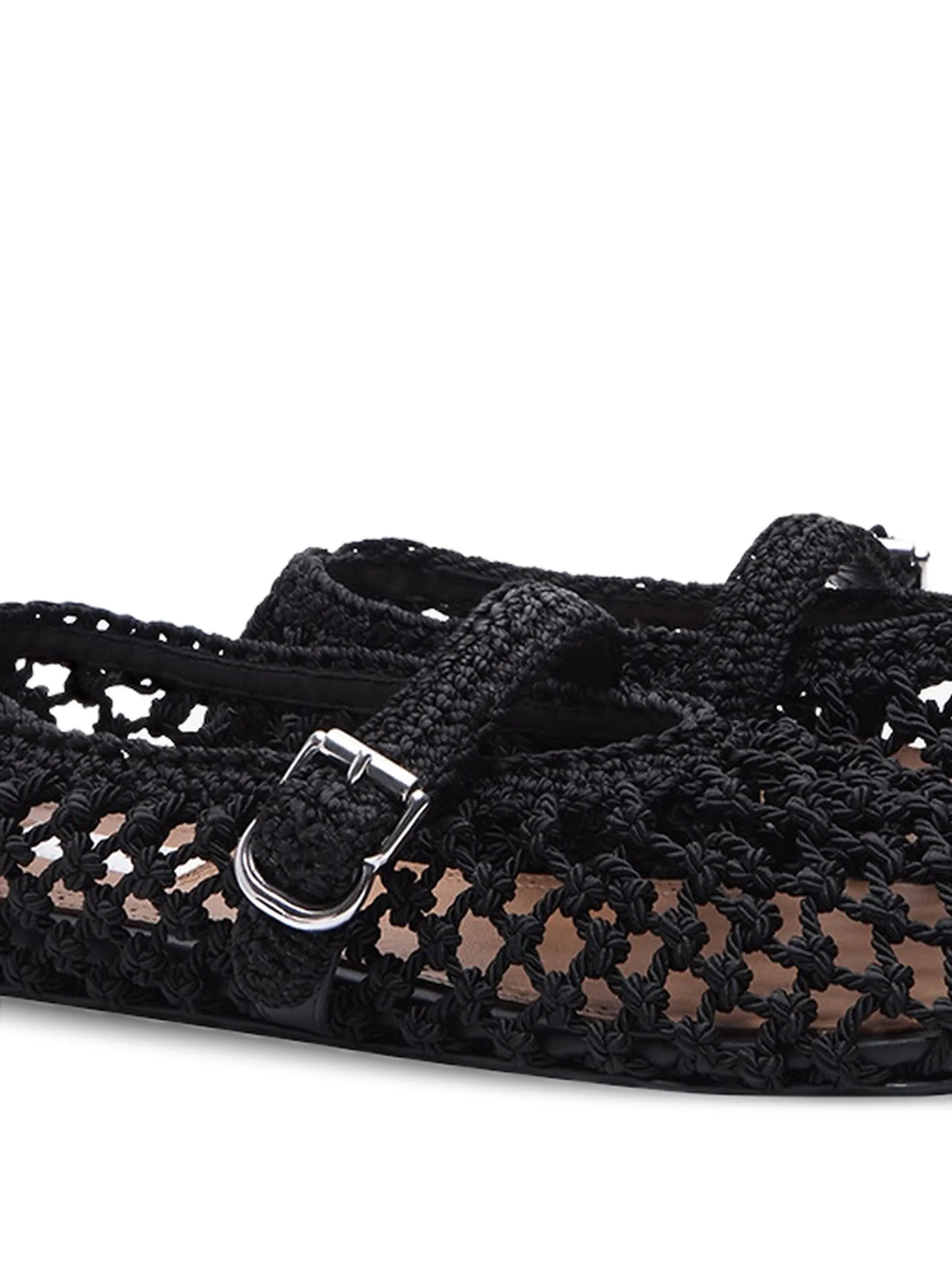 Ballet flats in satin cord