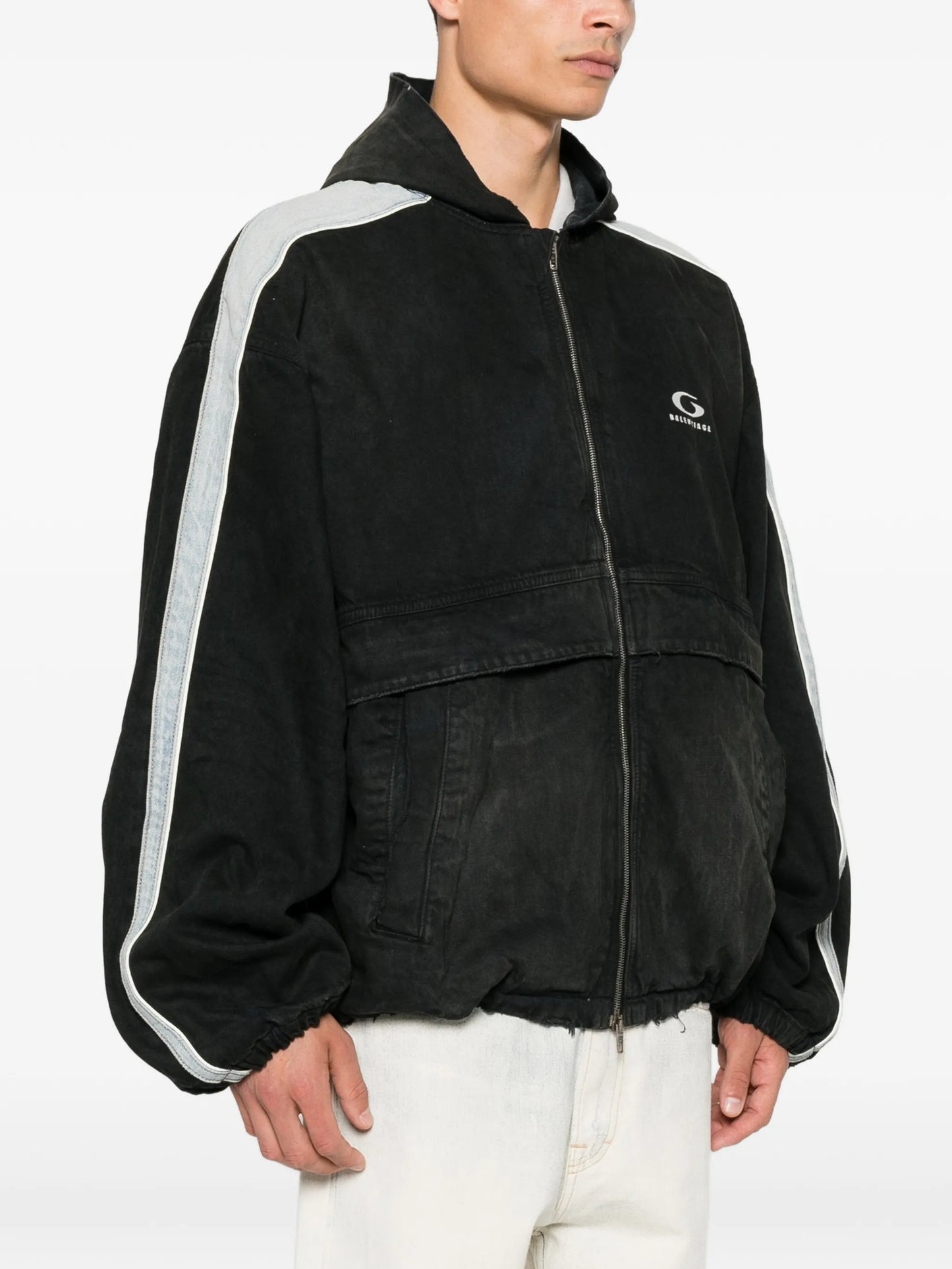 logo-detail denim jacket