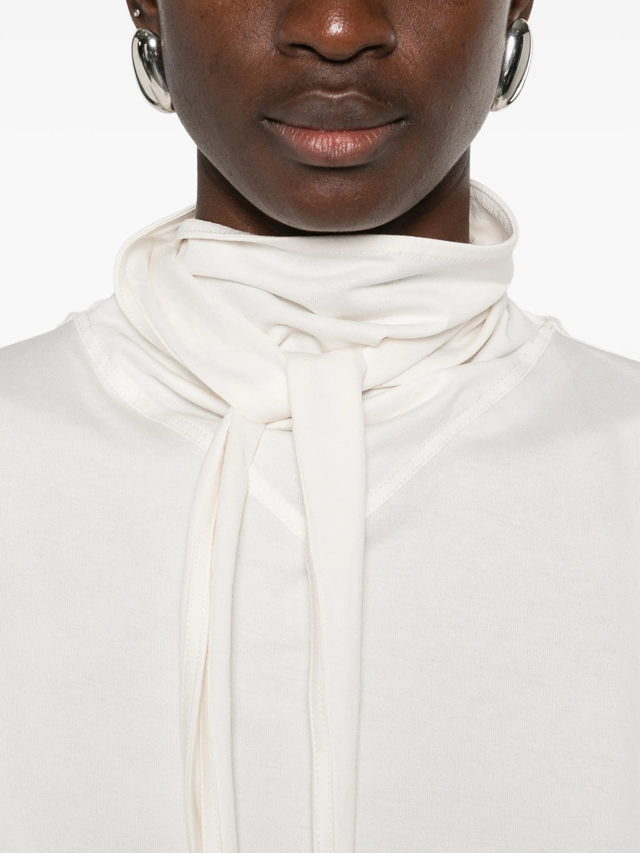 roll-neck short-sleeve T-shirt