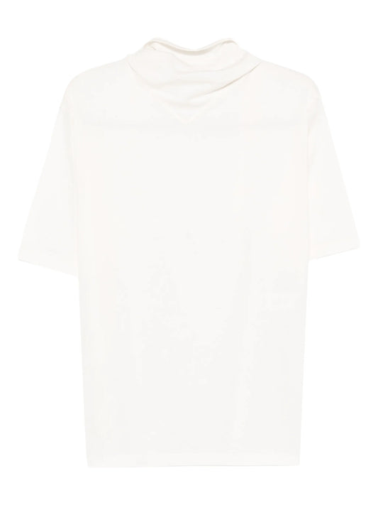 roll-neck short-sleeve T-shirt