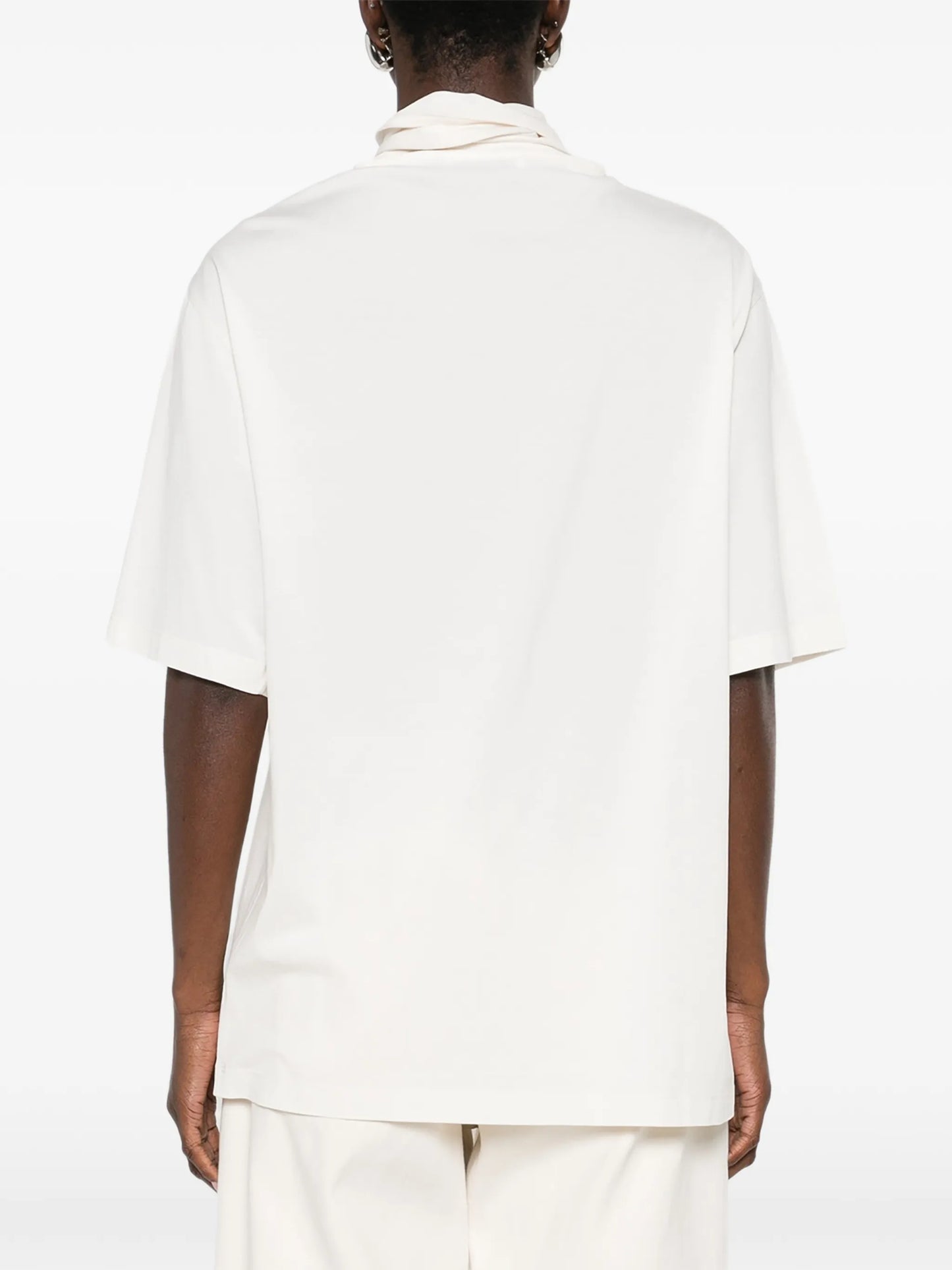 roll-neck short-sleeve T-shirt
