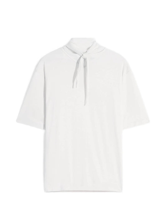 roll-neck short-sleeve T-shirt