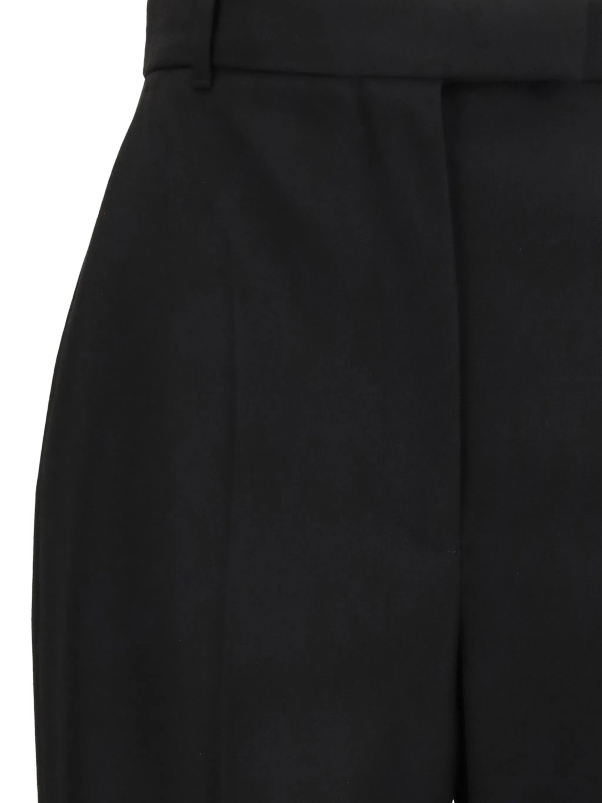 high-waisted tailored trousers in black