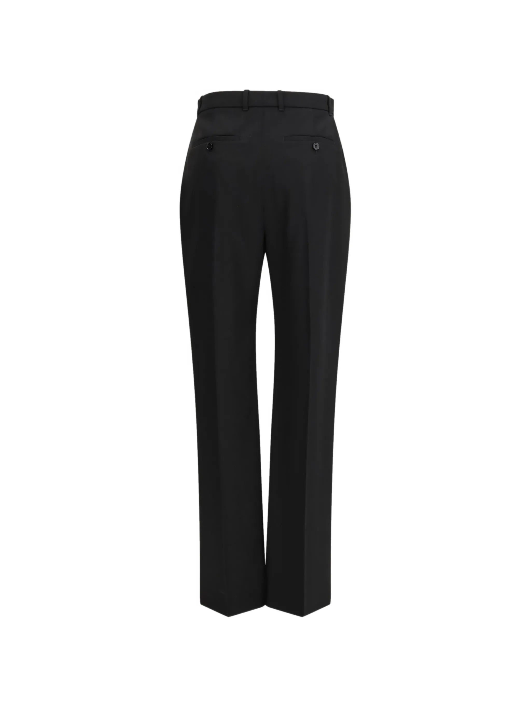 high-waisted tailored trousers in black