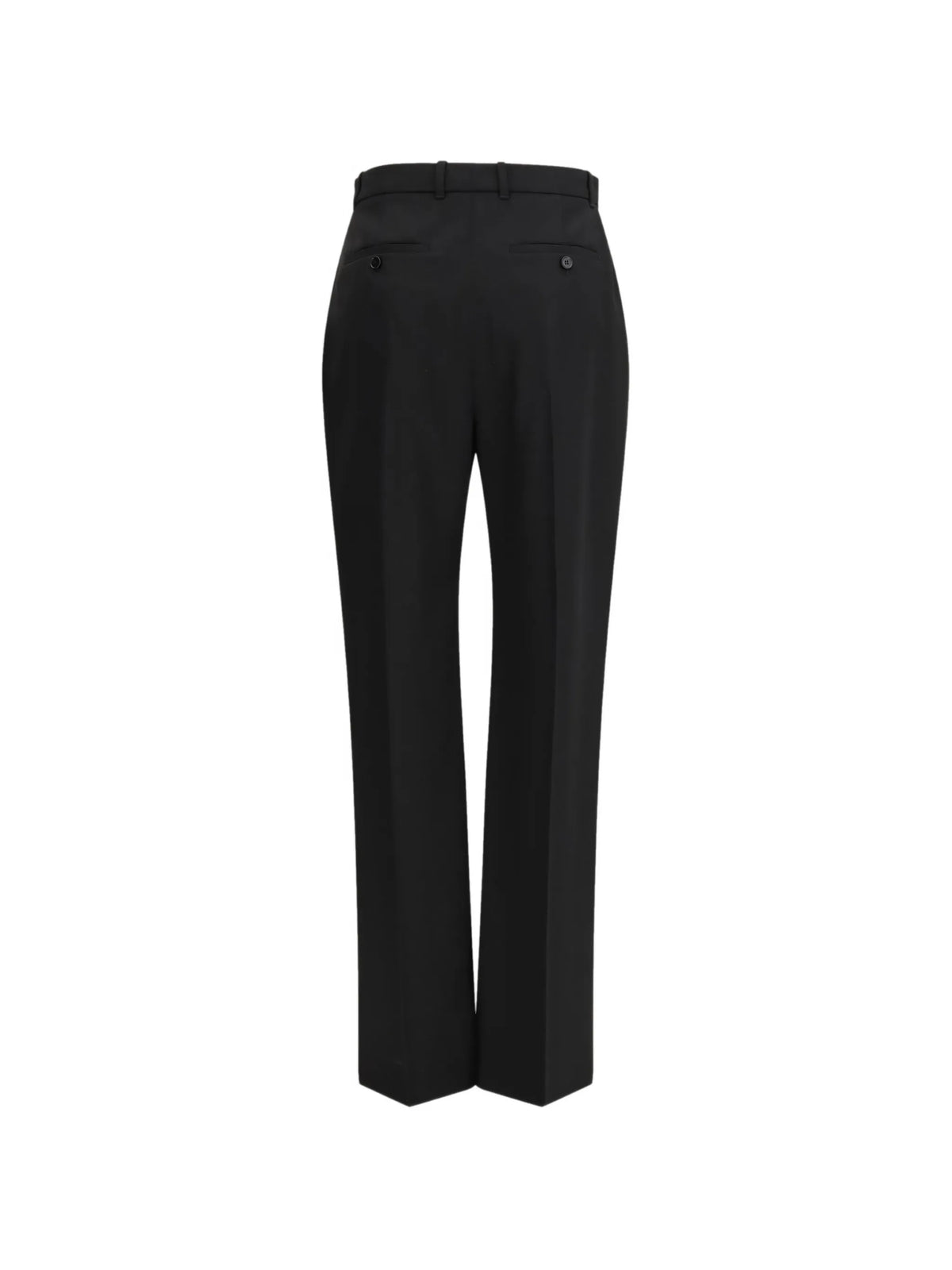 high-waisted tailored trousers in black