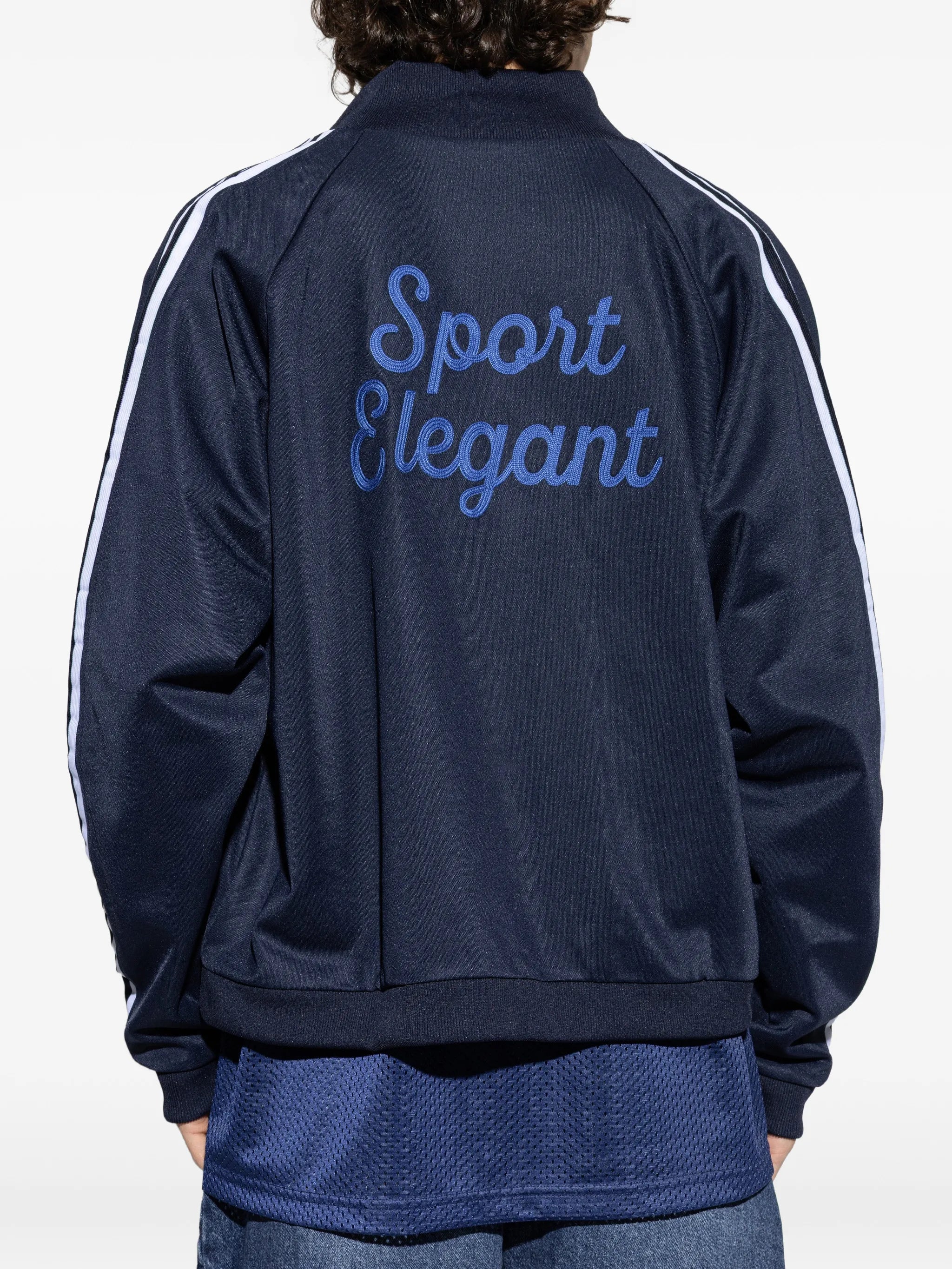 JK logo-embroidered side-stripe jacket