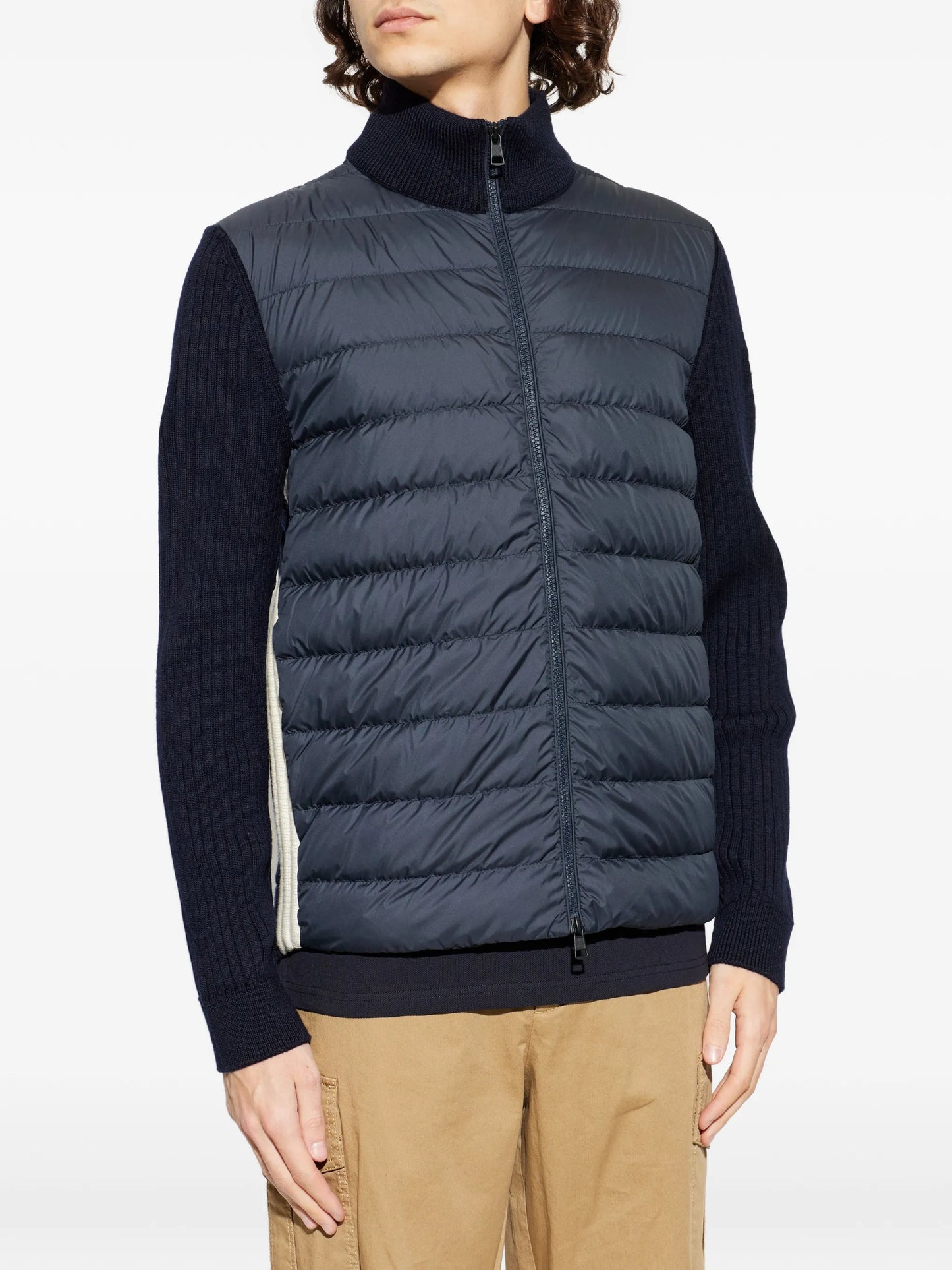 padded ribbed jacket