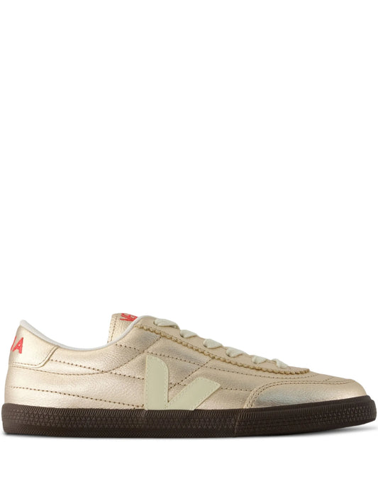 Panenka round-toe metallic sneakers