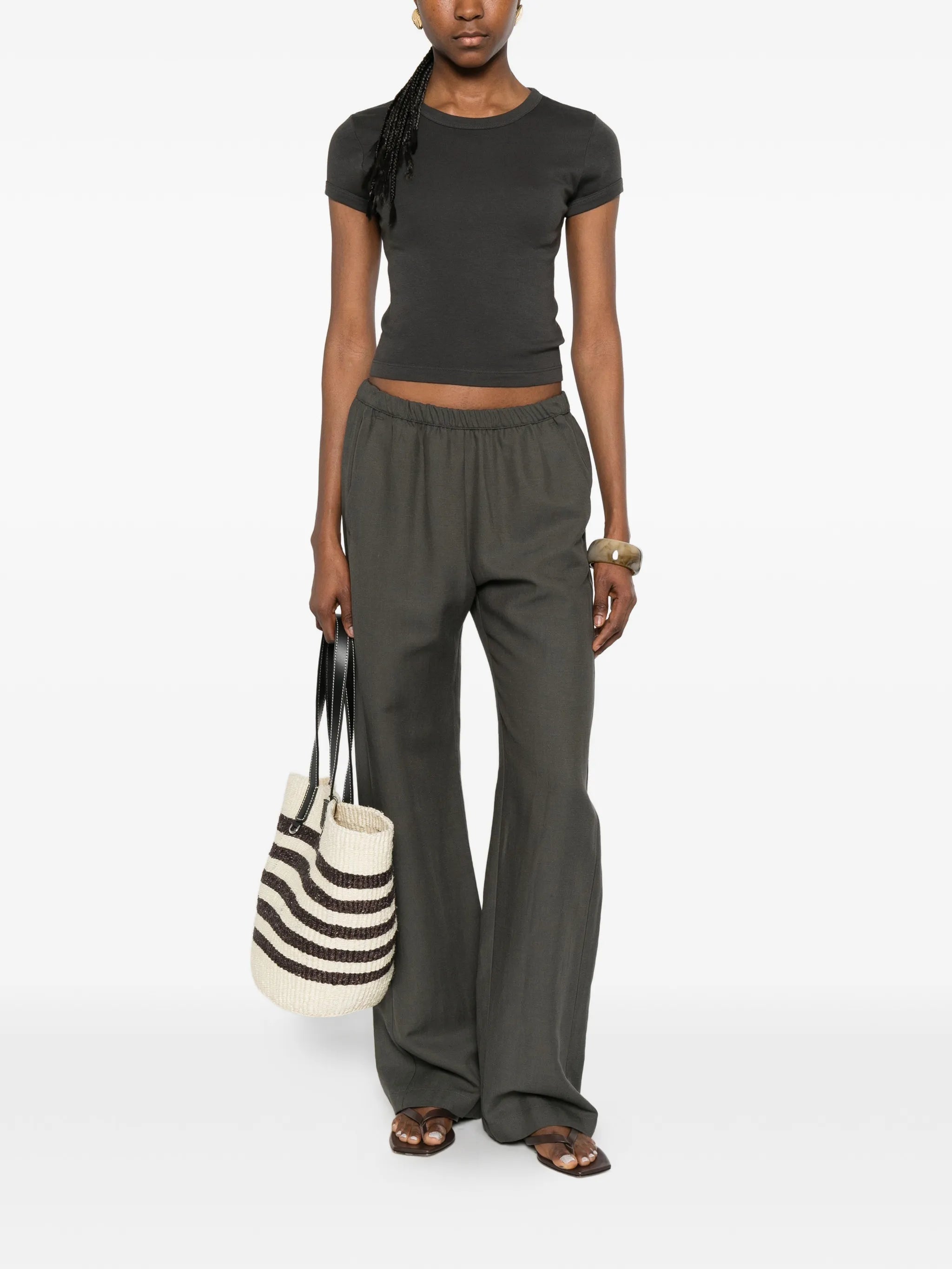 Supima Baby cropped cotton T-shirt