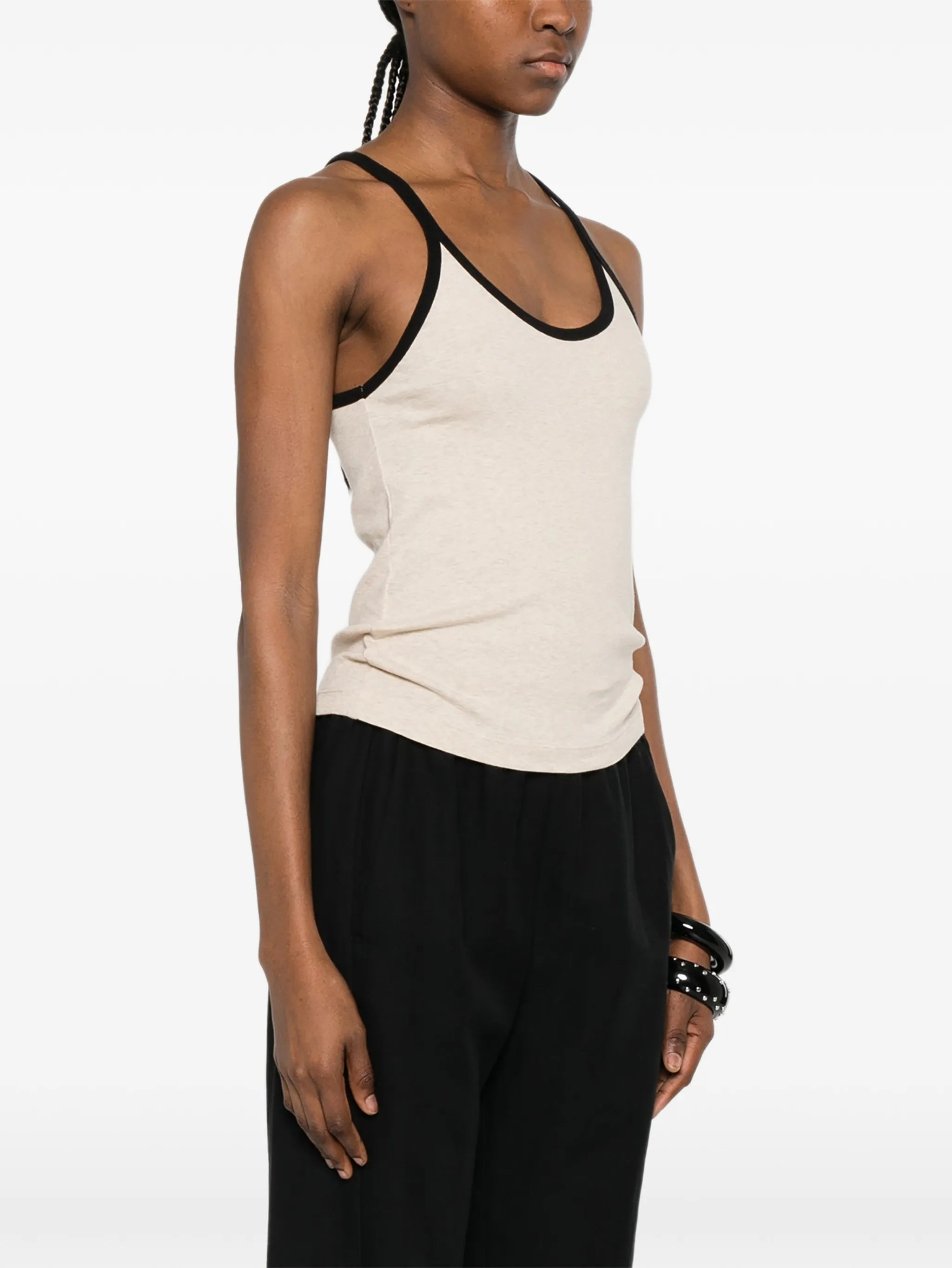 scoop-neck top