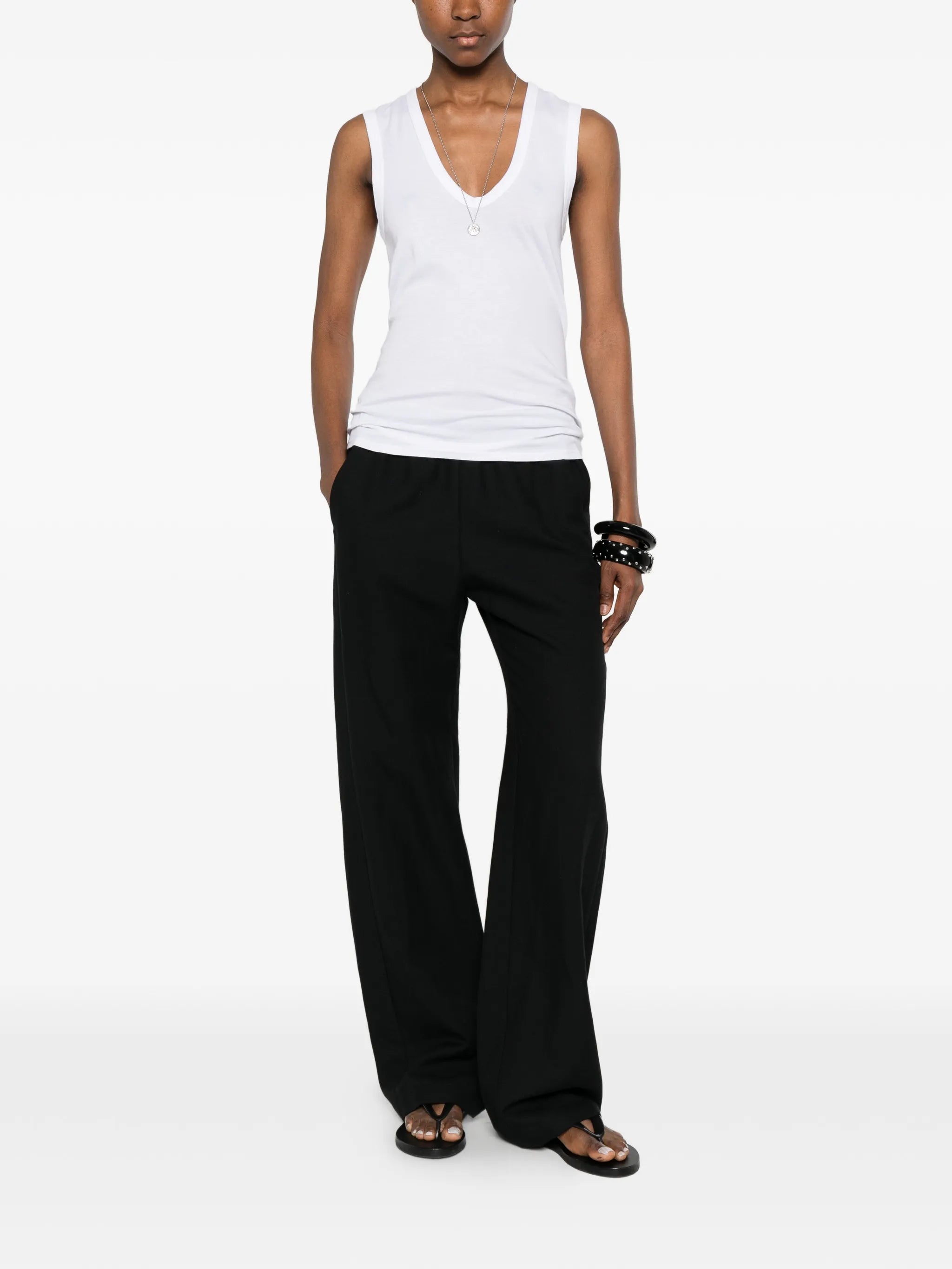 scoop-neck tank top