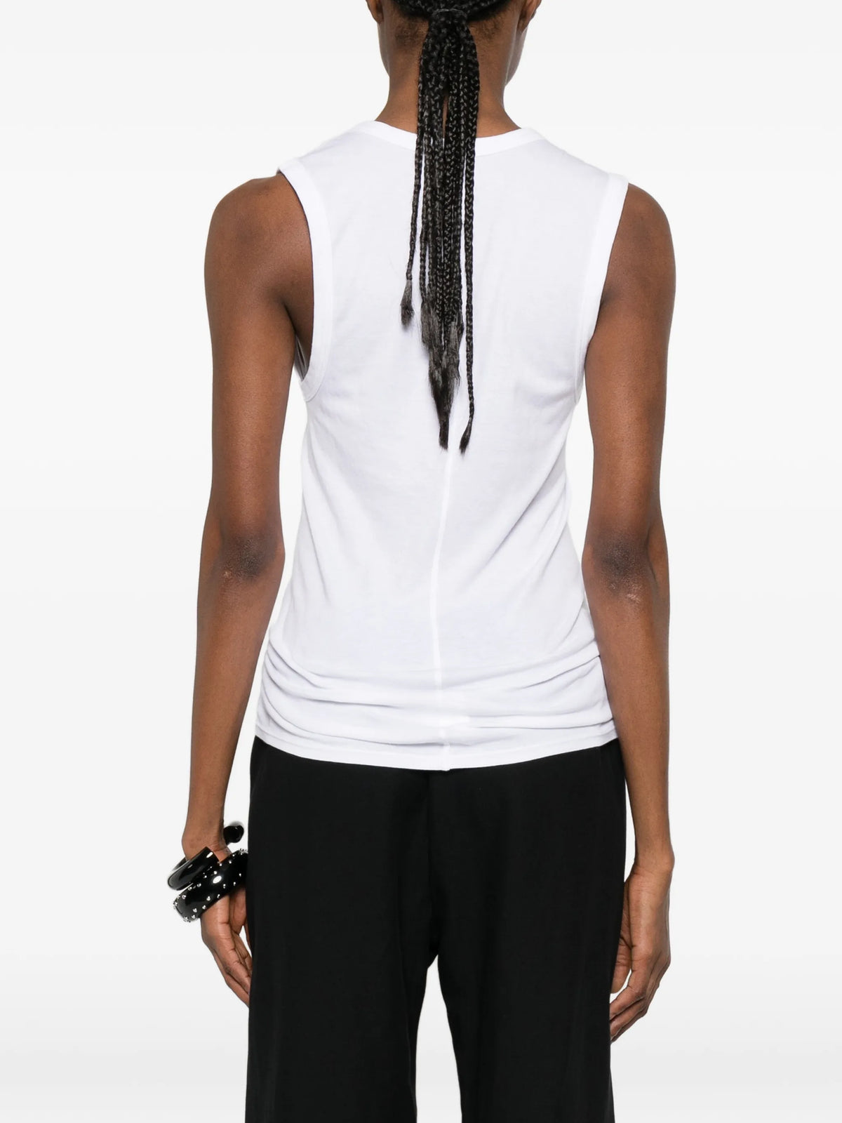 Essential sleeveless U-neck top