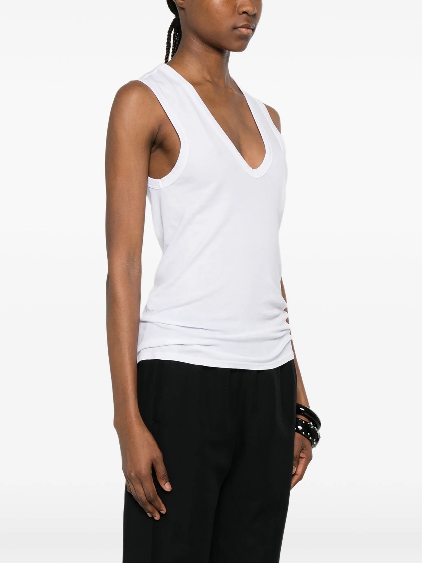 scoop-neck tank top