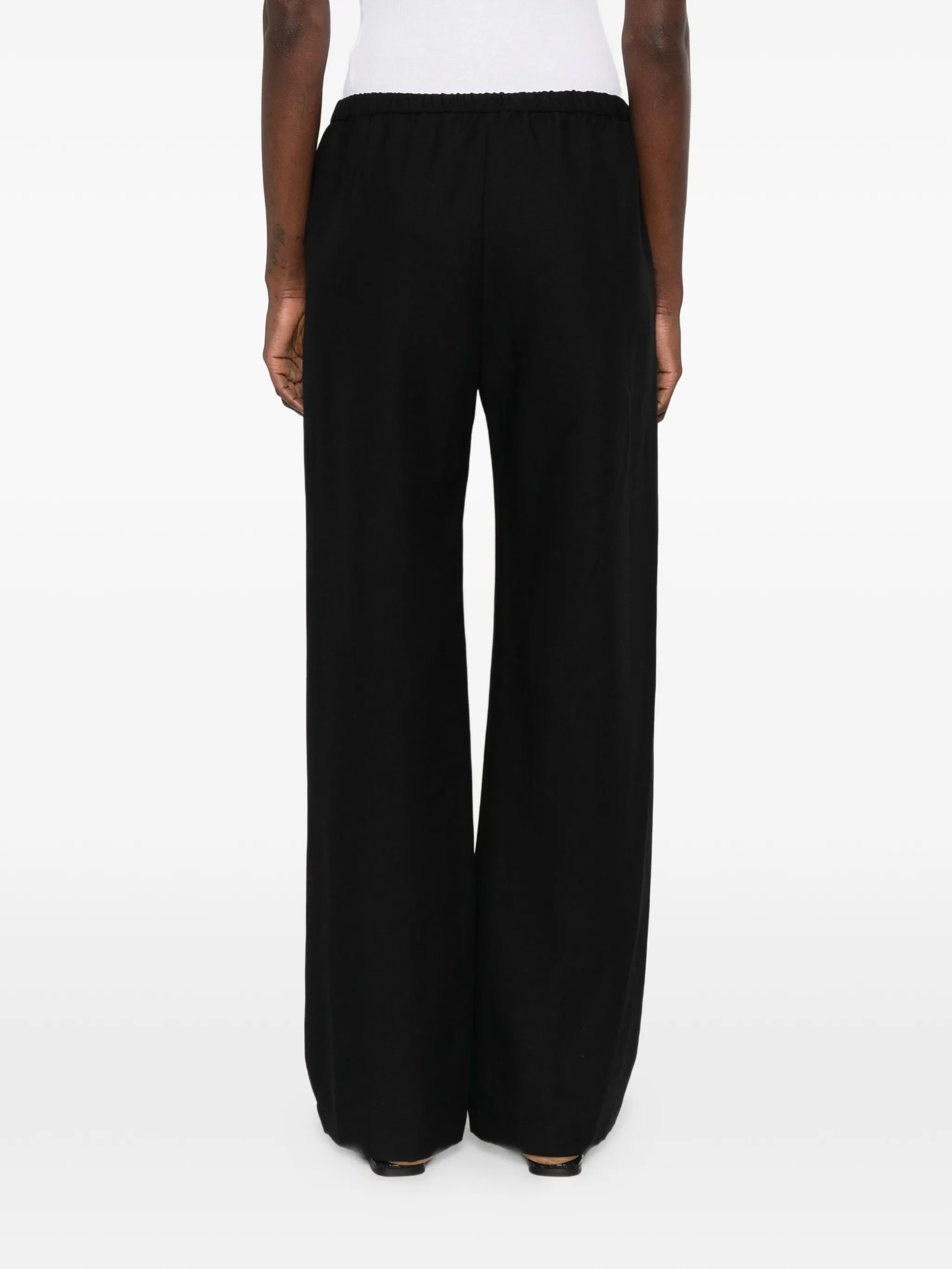 elasticated twill trousers