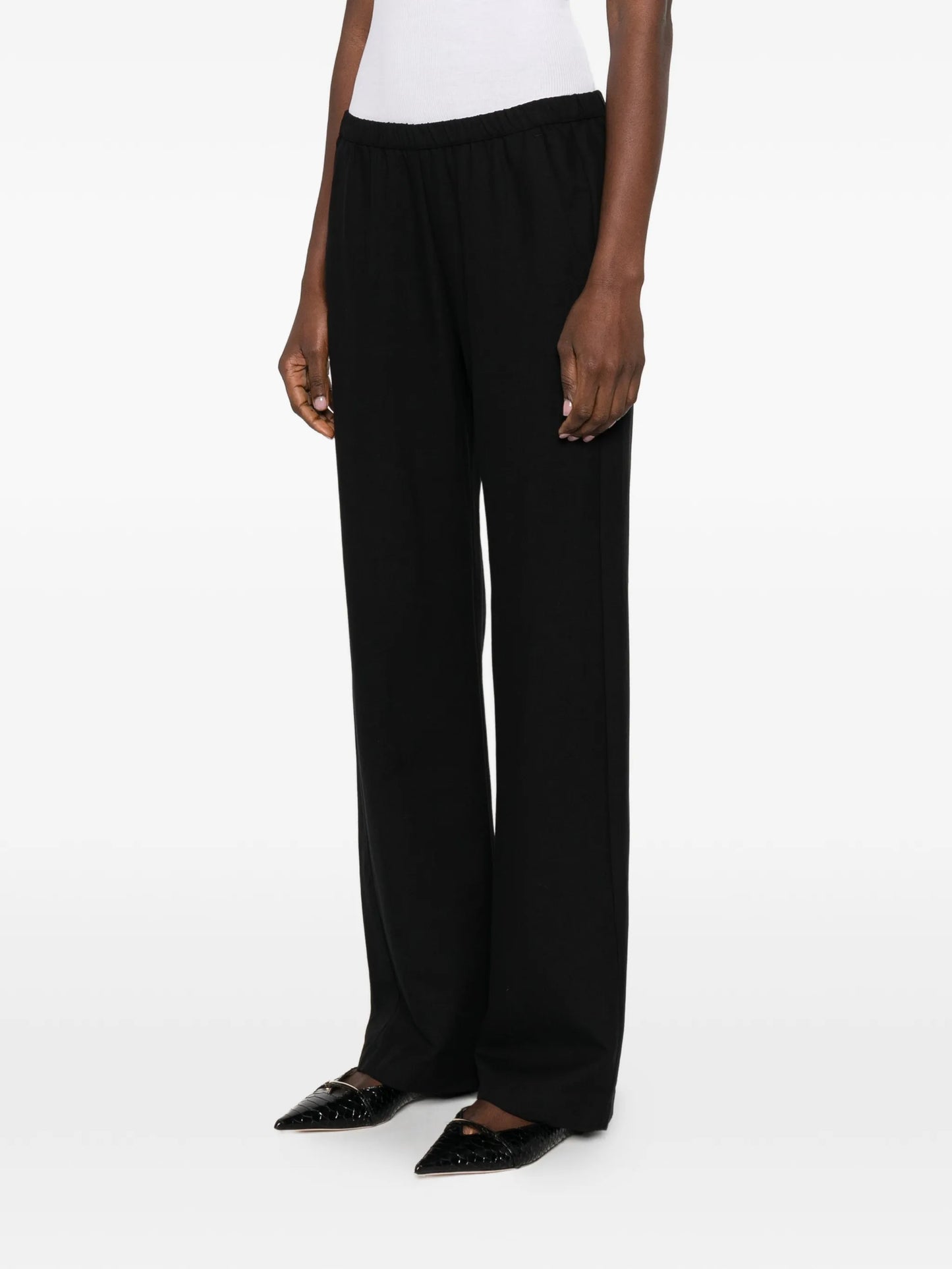 elasticated twill trousers