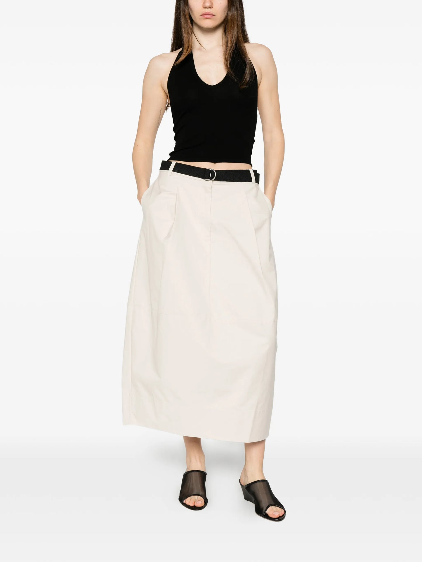 ribbed halterneck top