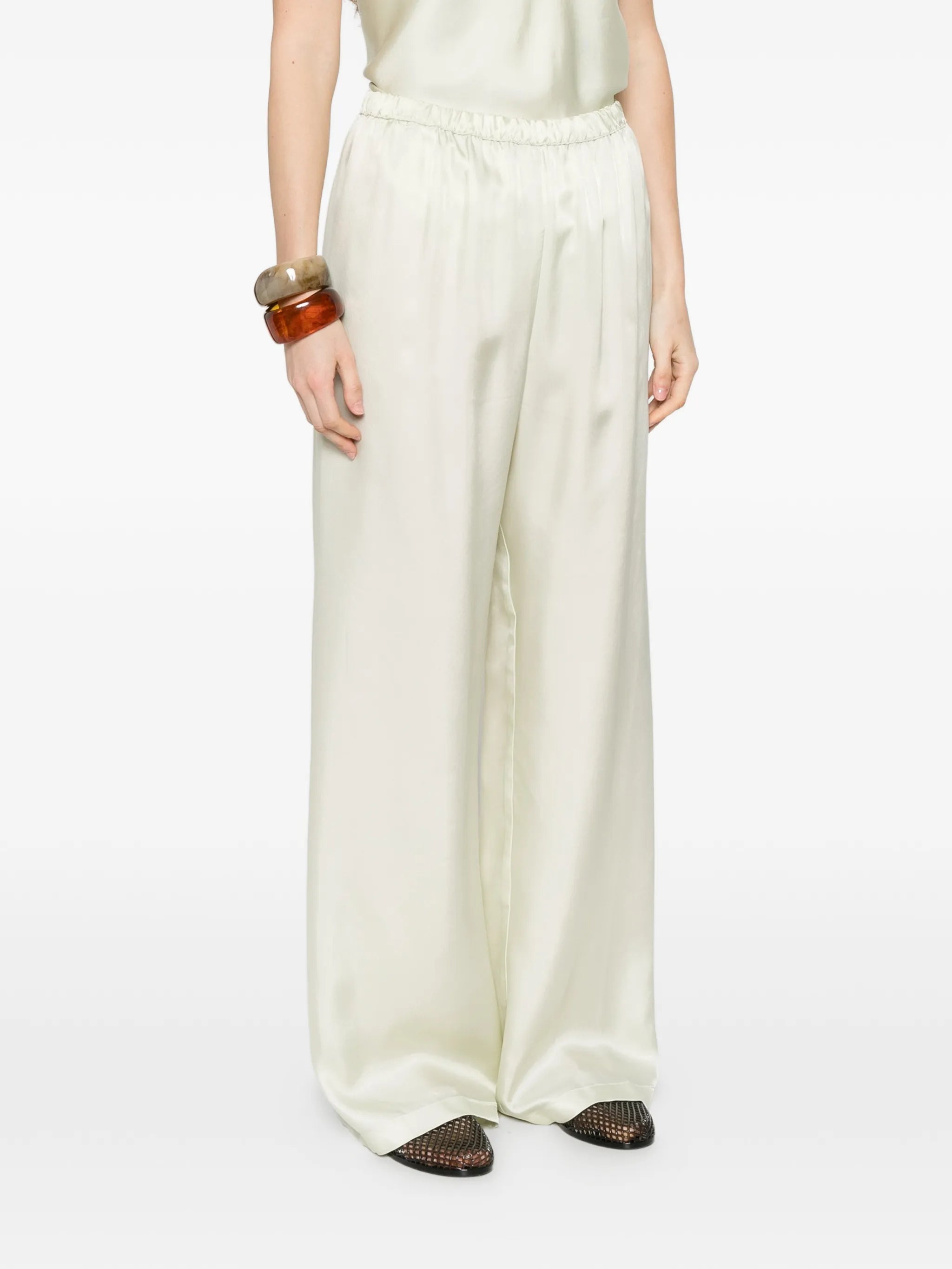 fluid twill trousers