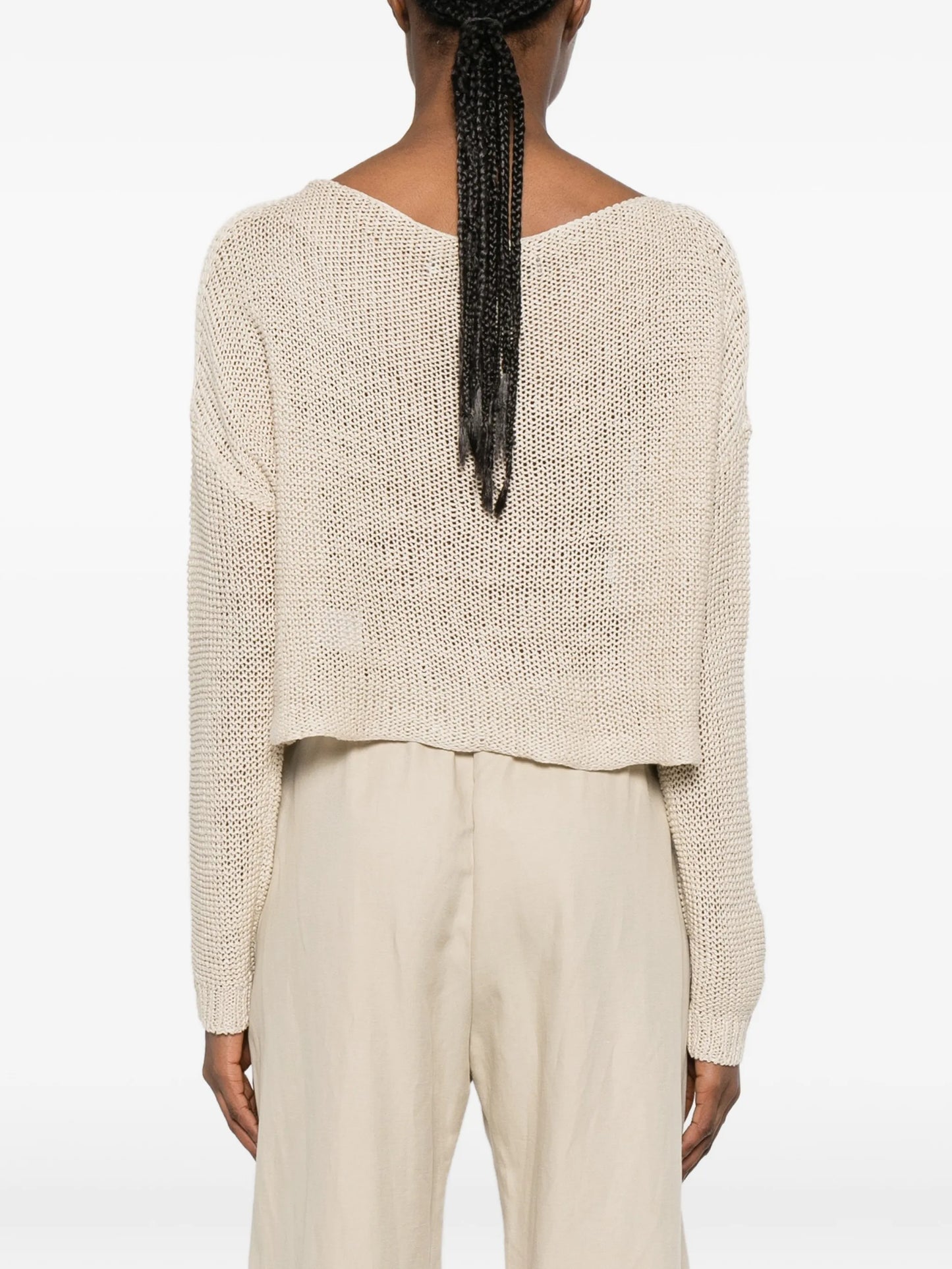 open-knit sweater