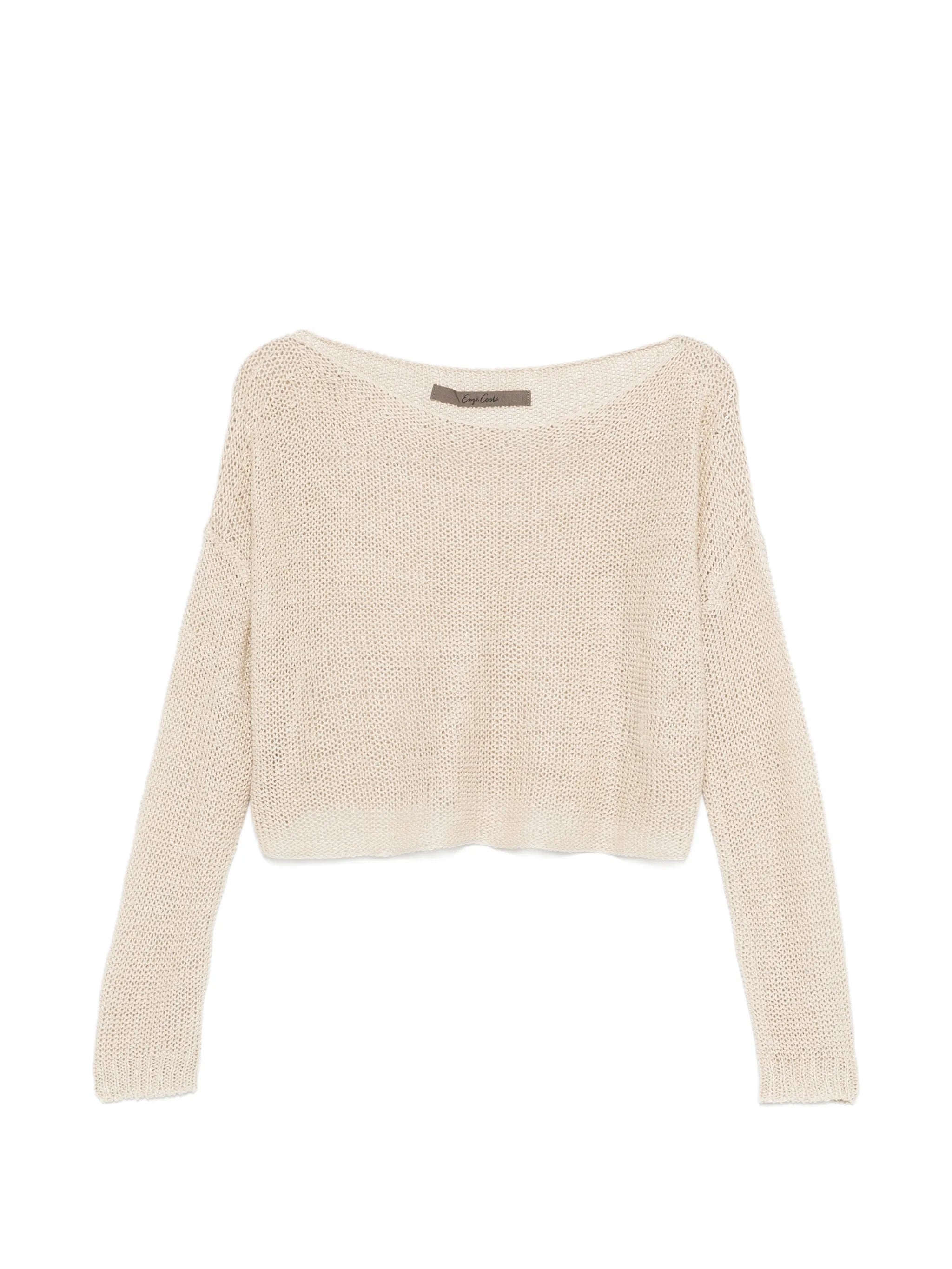 open-knit sweater