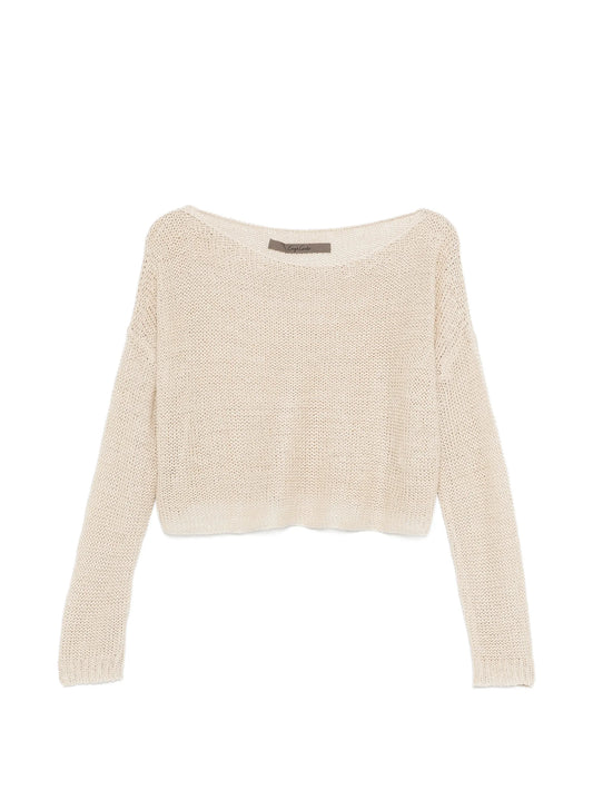 open-knit sweater
