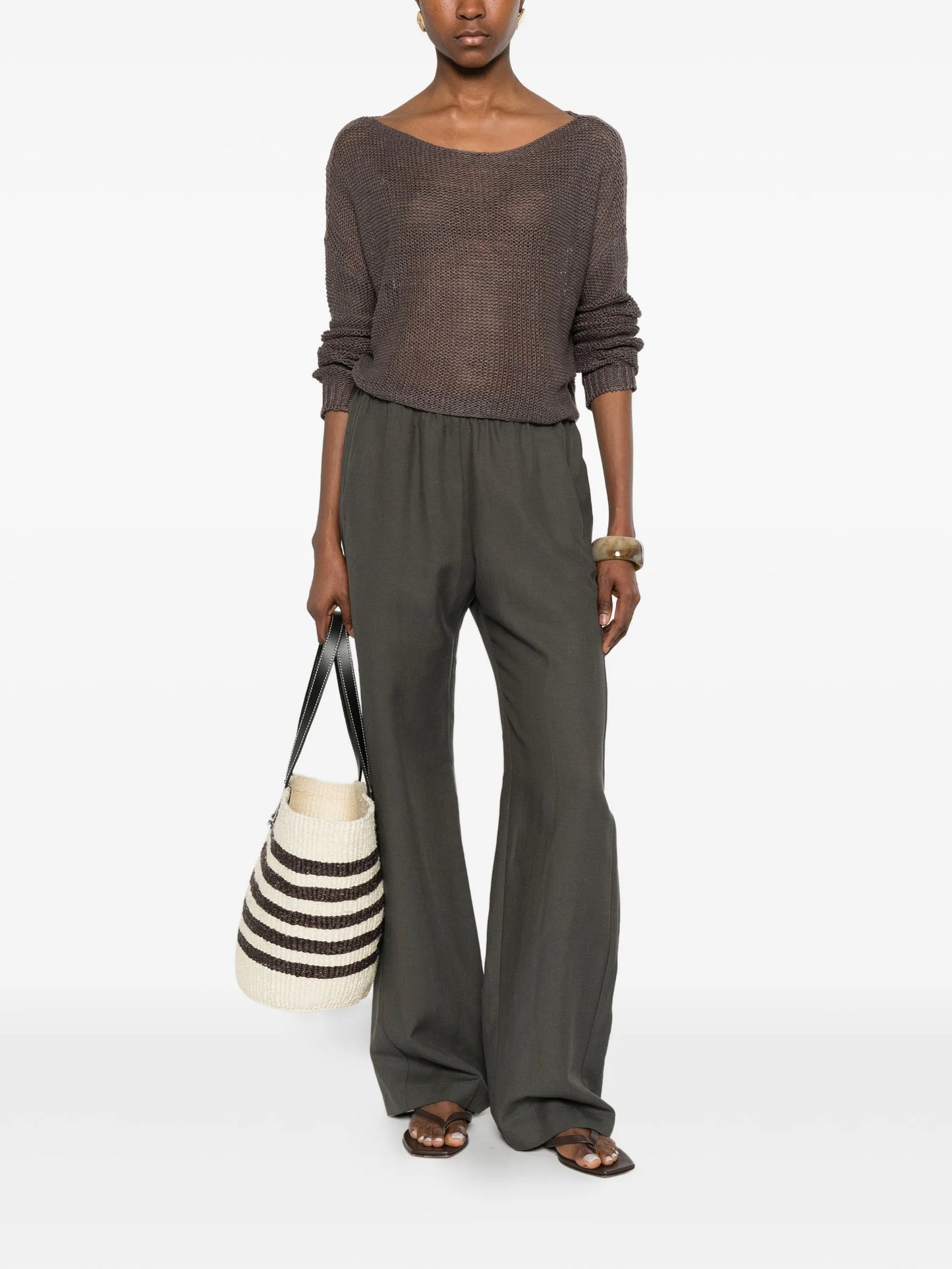 boat-neck sweater