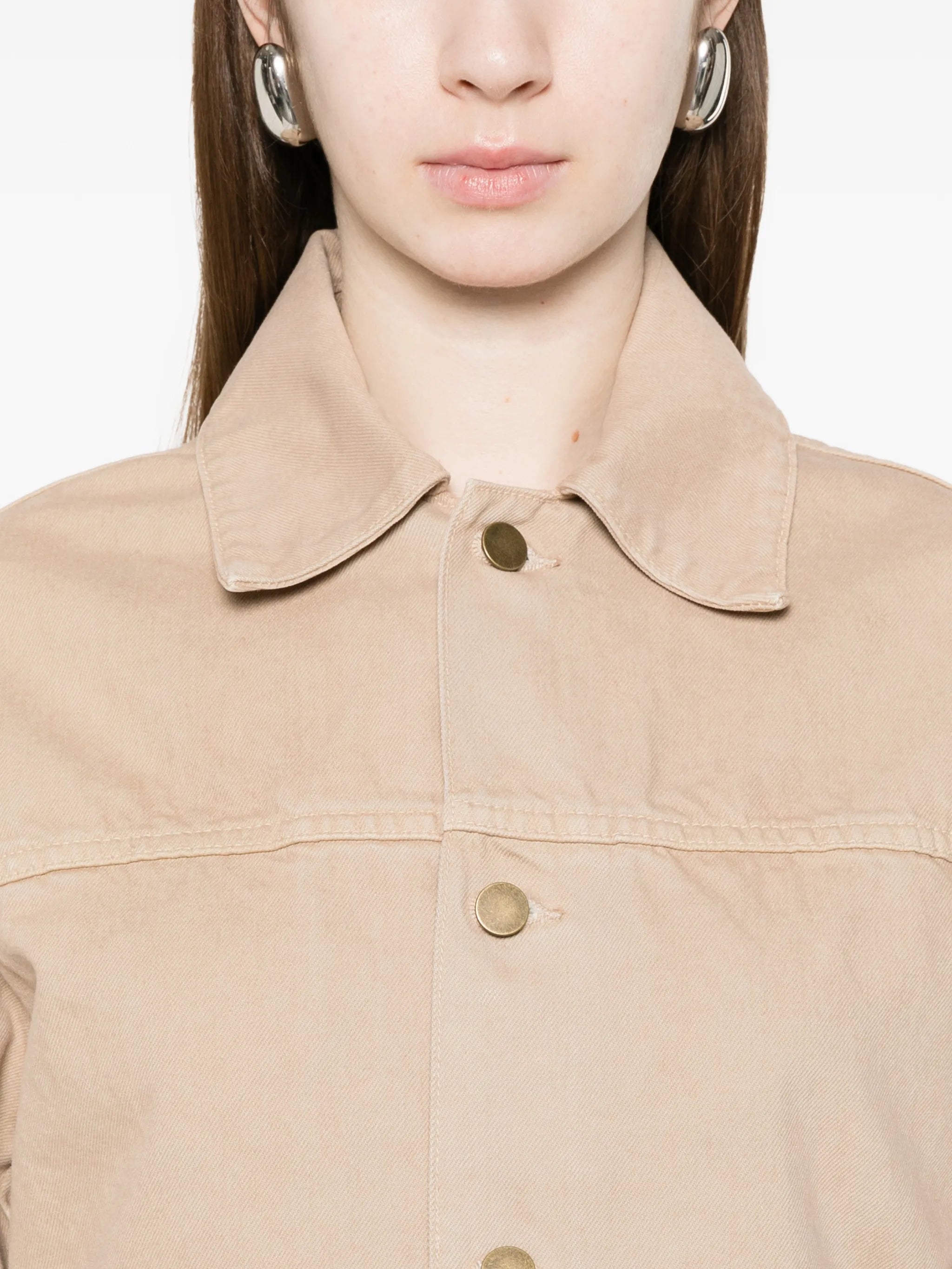 buttoned cotton jacket