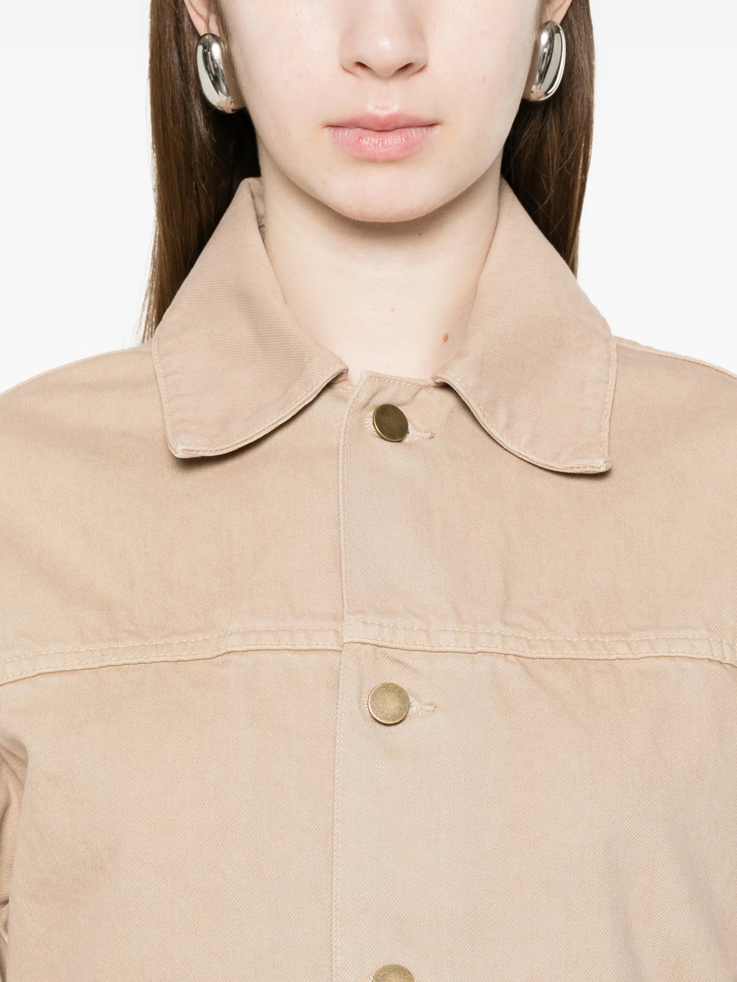 buttoned cotton jacket