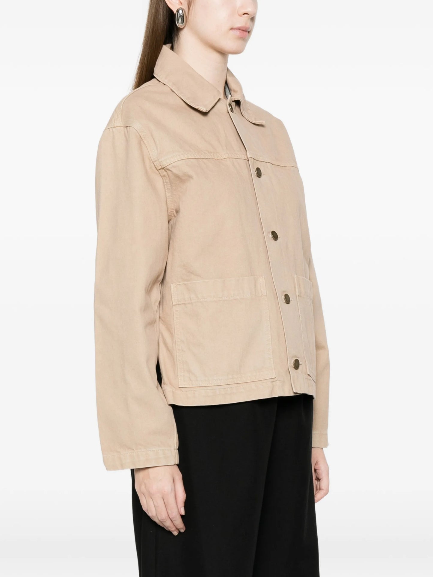 buttoned cotton jacket