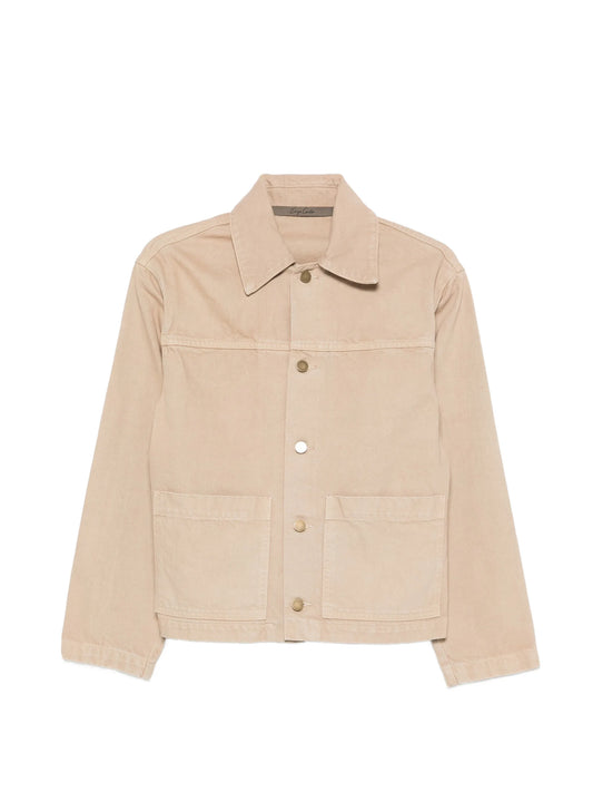 buttoned cotton jacket