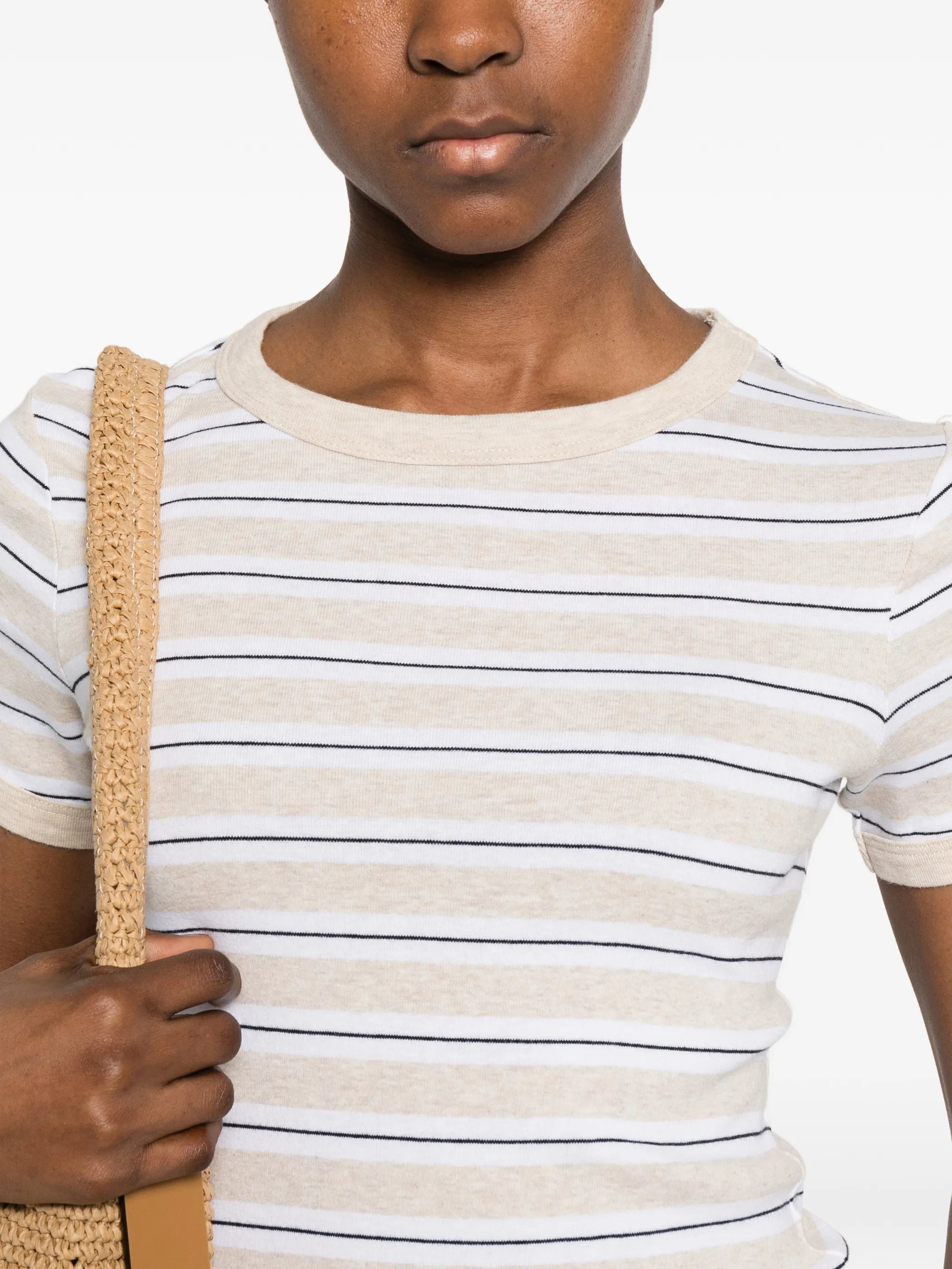 striped cotton T-shirt