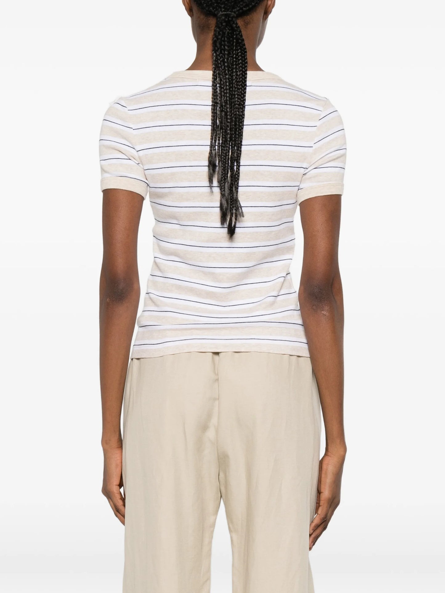 striped cotton T-shirt