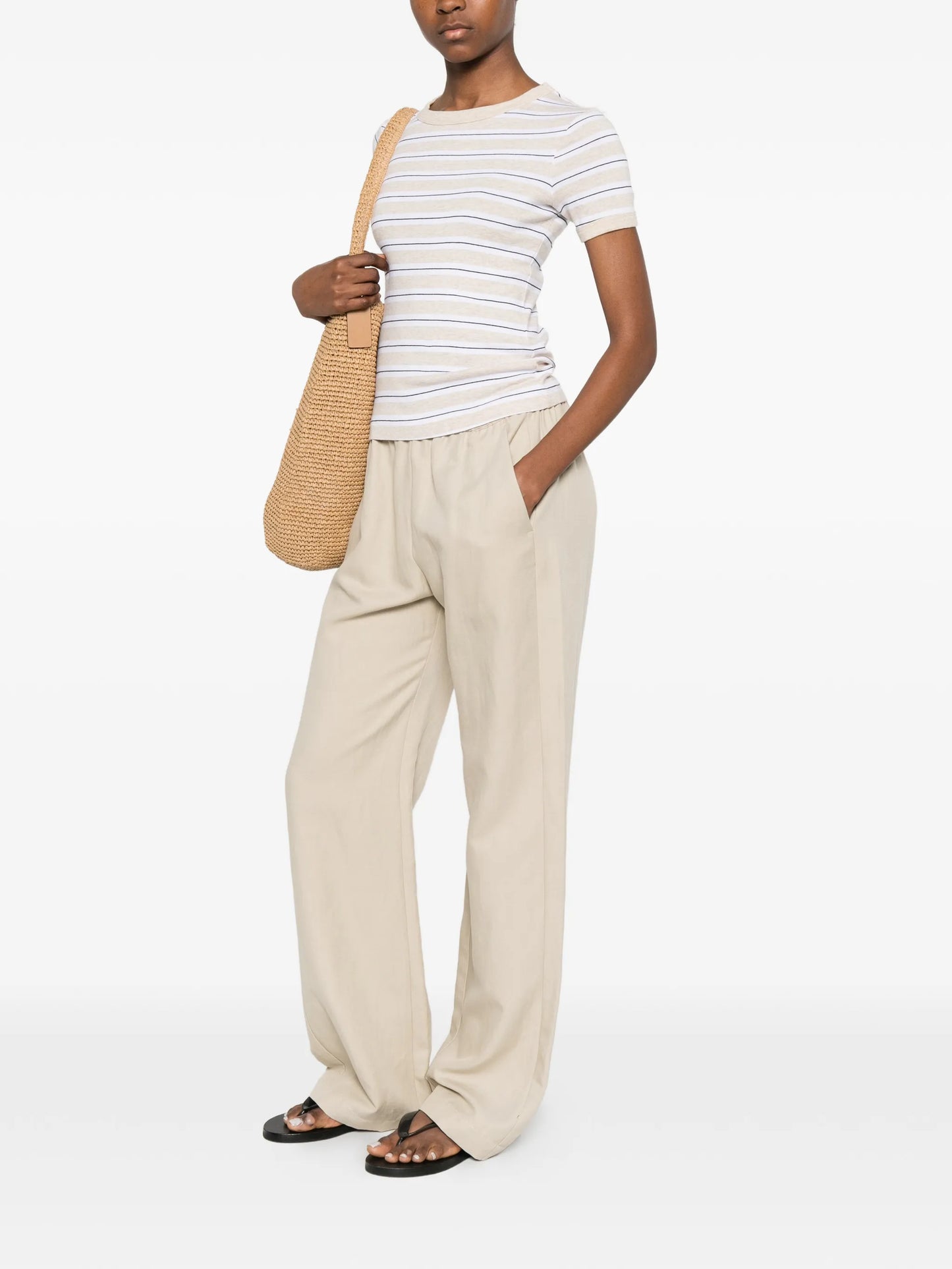 striped cotton T-shirt